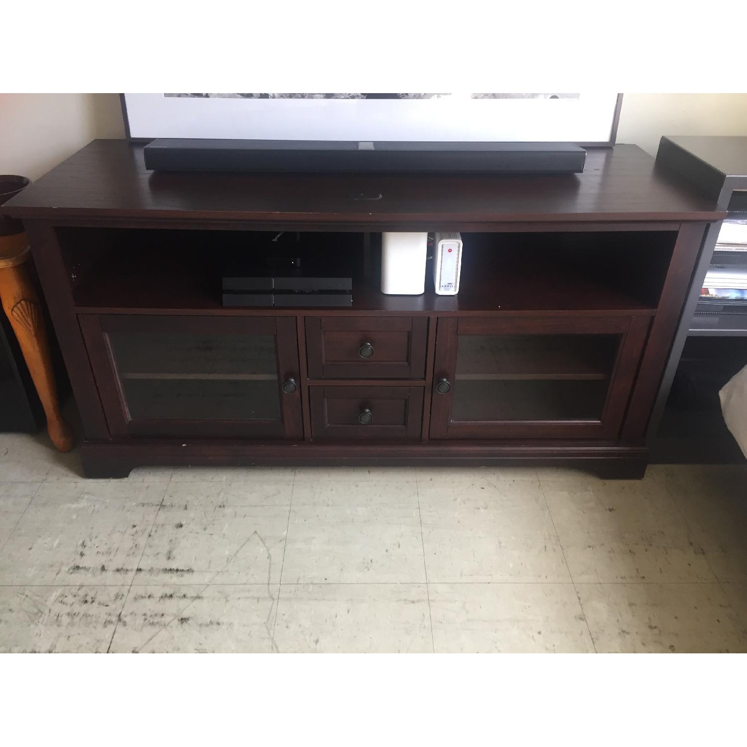 Whalen Furniture Cherry TV stand - image-4