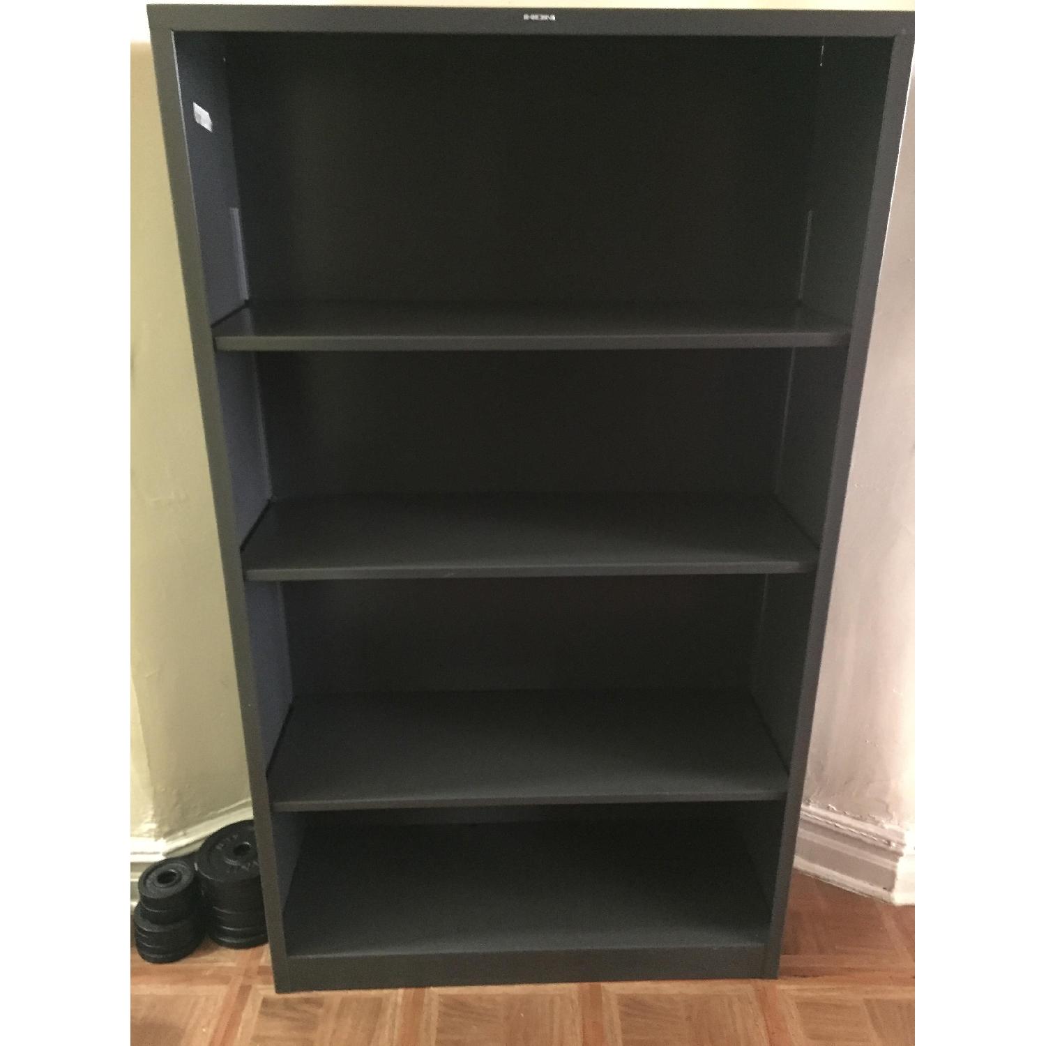 HON 4-Shelf Metal Bookcase - image-1