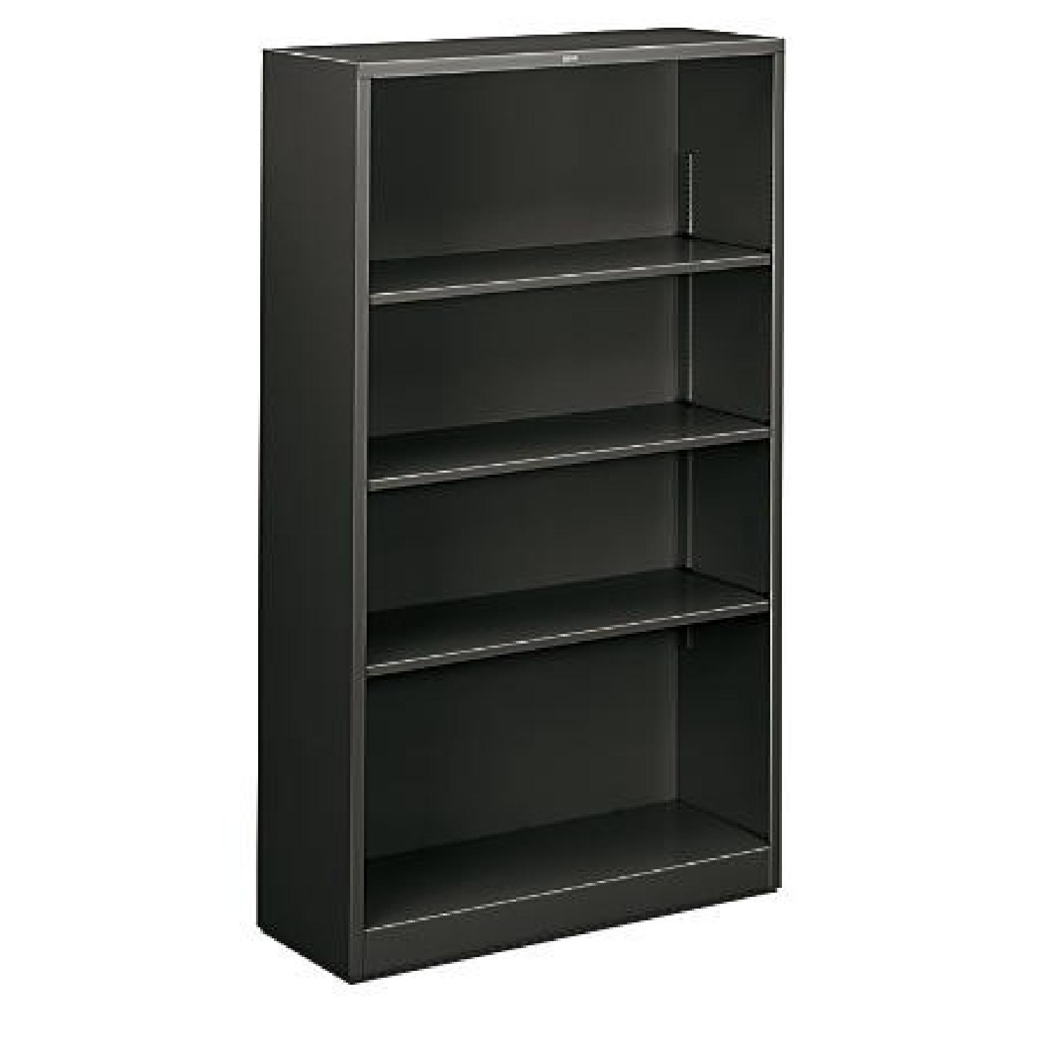 HON 4-Shelf Metal Bookcase - image-0
