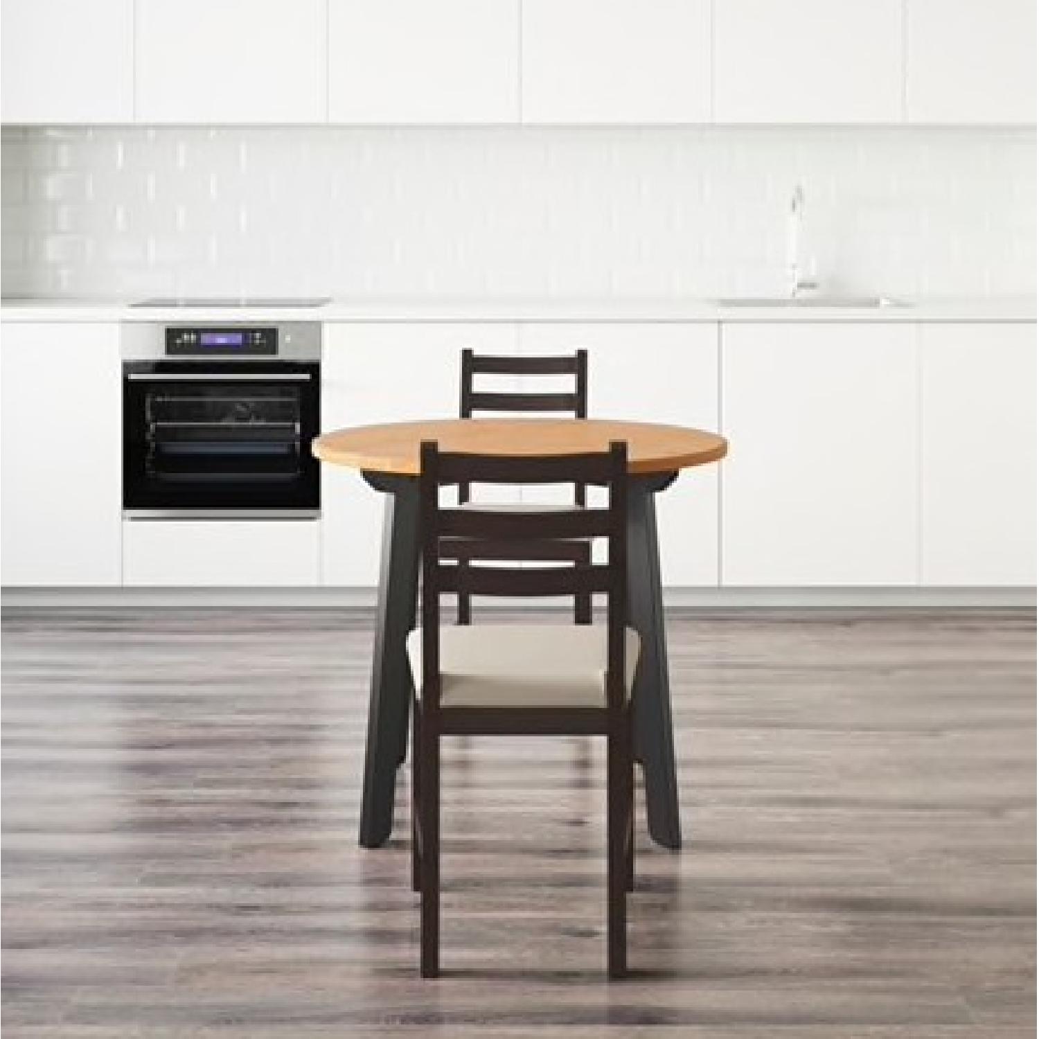 Ikea Gamlared Table w/ 2 Lerhamn Chairs - image-3