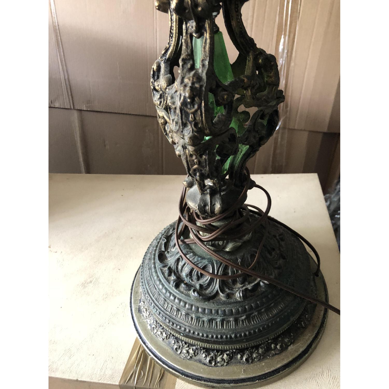 antique ceiling lamp and matching table lamps - image-3