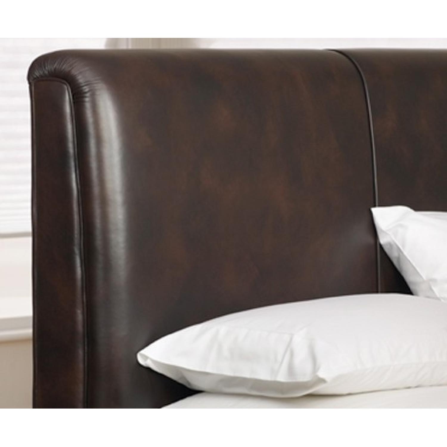 Charles P. Rogers Club King Upholstered Bed w/ Headboard - image-1