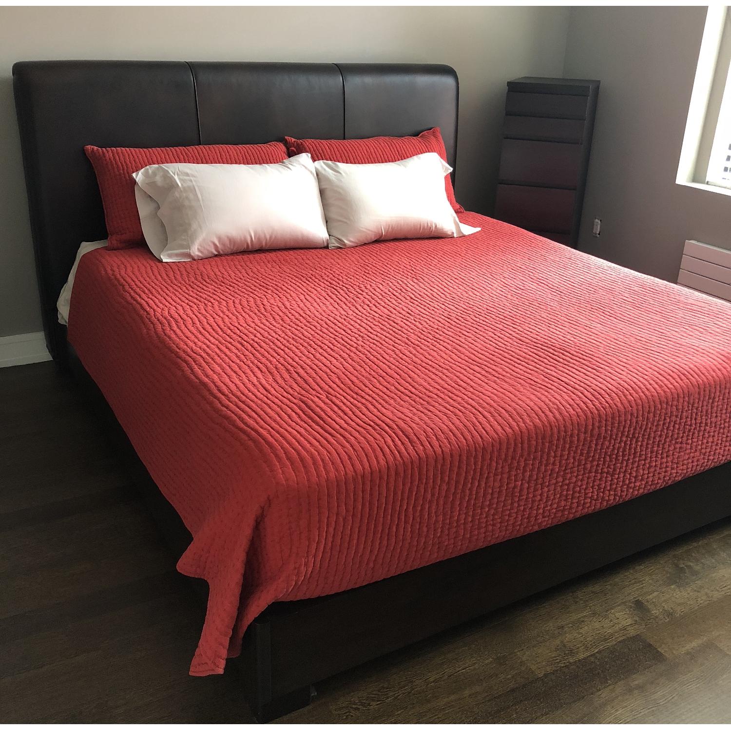 Charles P. Rogers Club King Upholstered Bed w/ Headboard - image-5