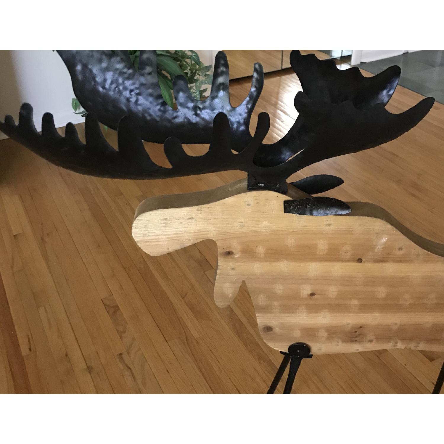 Canadian Hand-Carved Wooden Moose - image-3