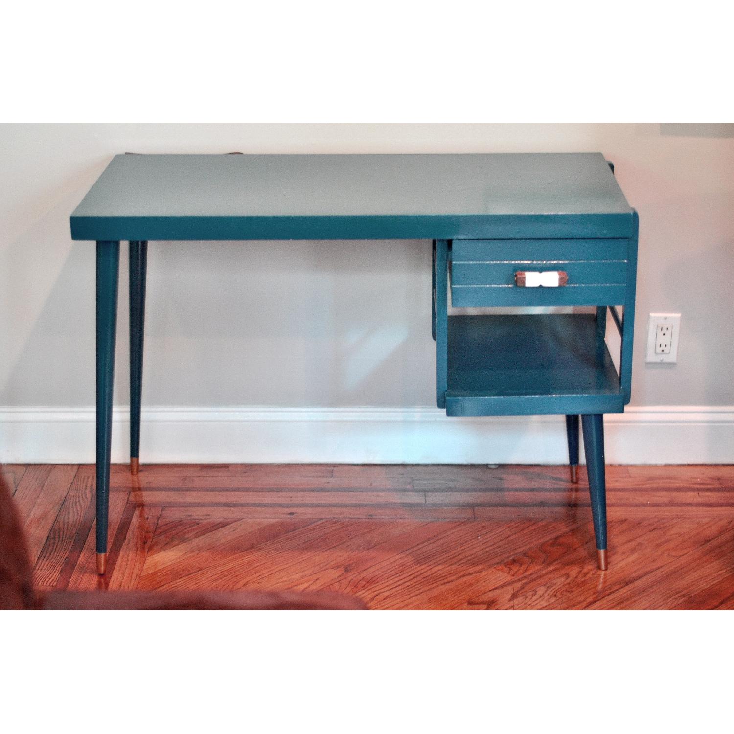 Eclectic Mid-Century Modern Desk & Chair - image-1