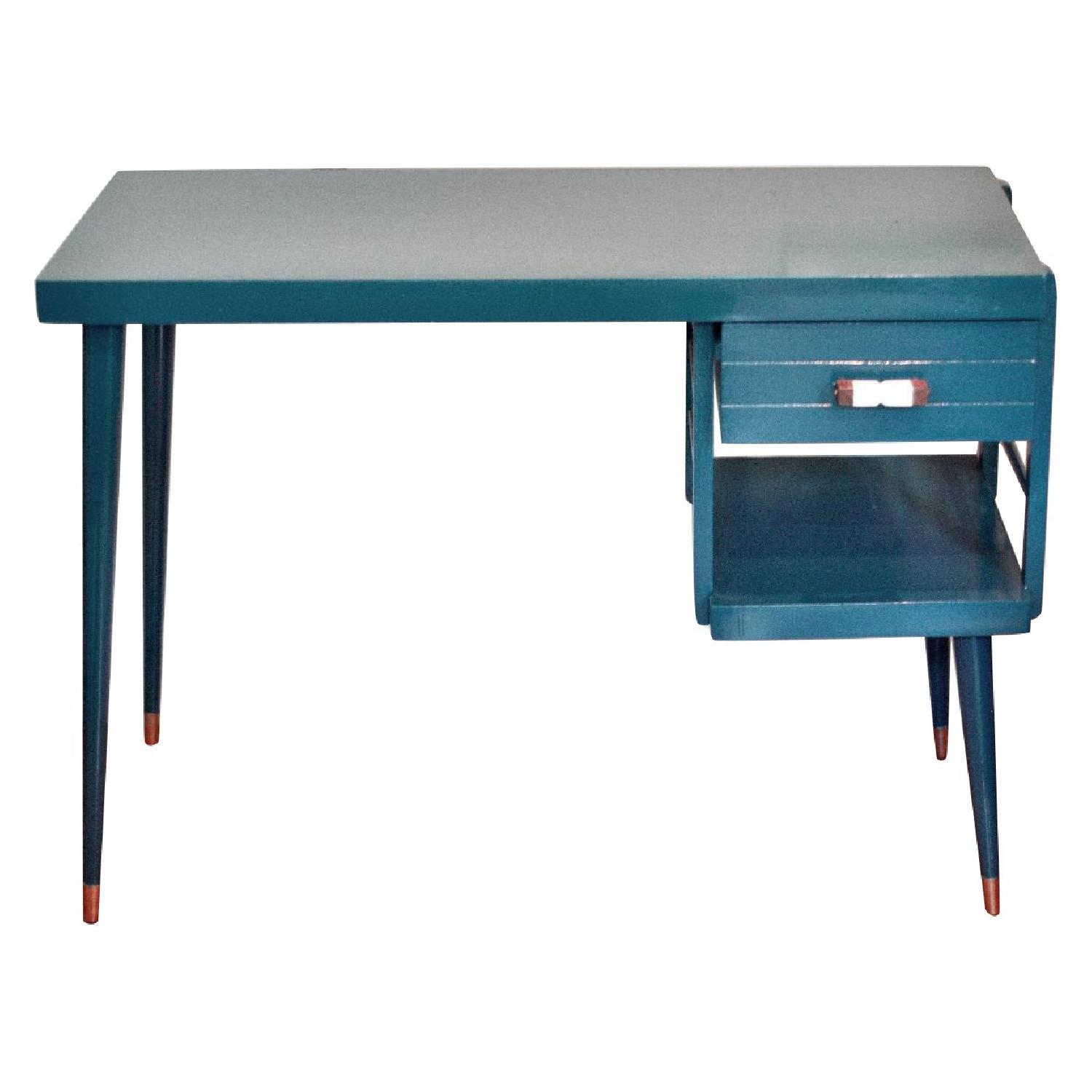 Eclectic Mid-Century Modern Desk & Chair - image-0