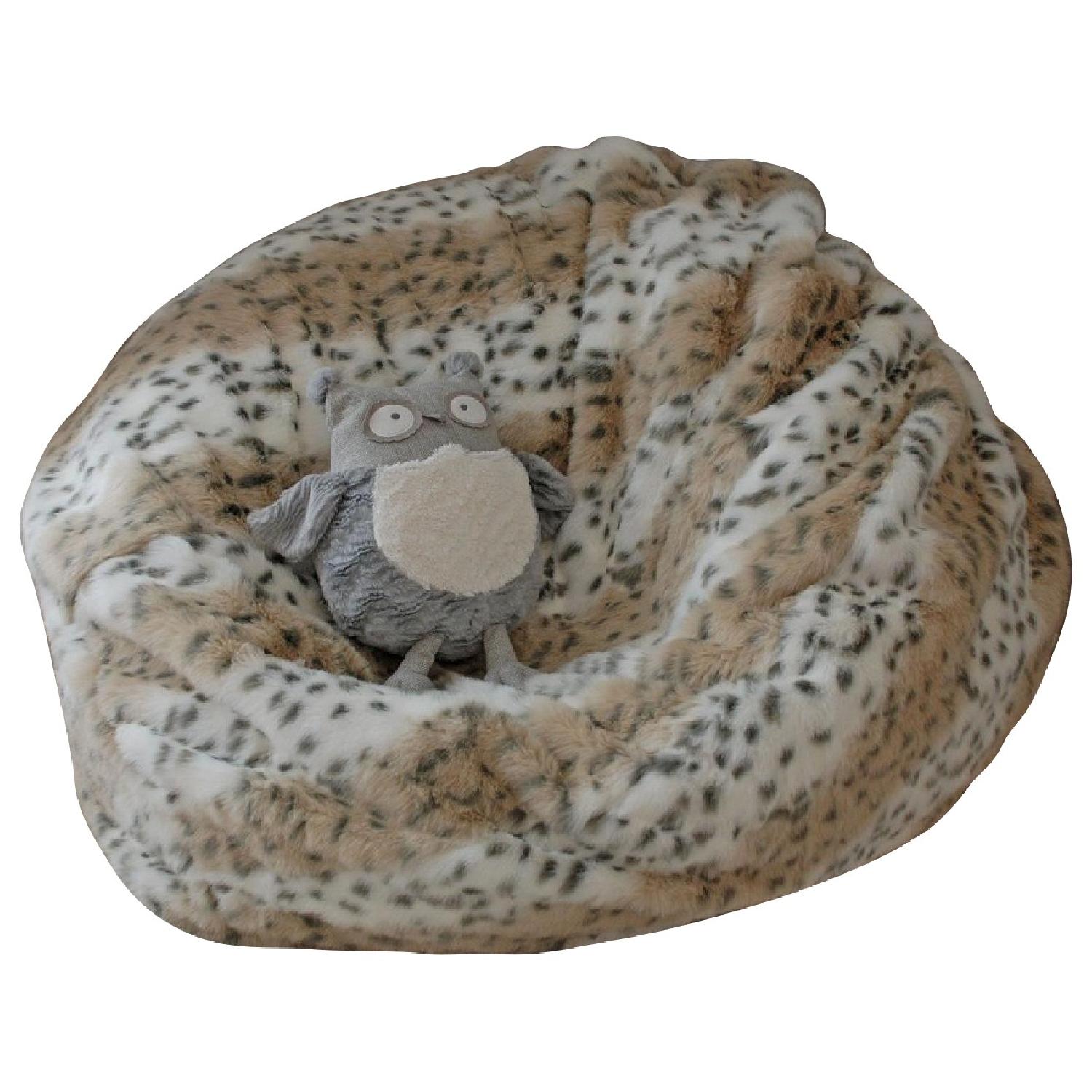 PB Teen Large Bean Bag Chair - image-0