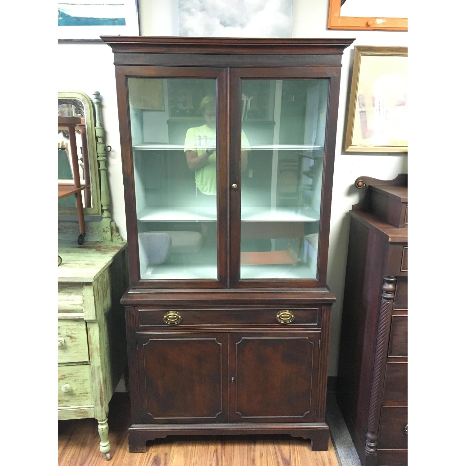 Small Antique China Cabinet - image-2