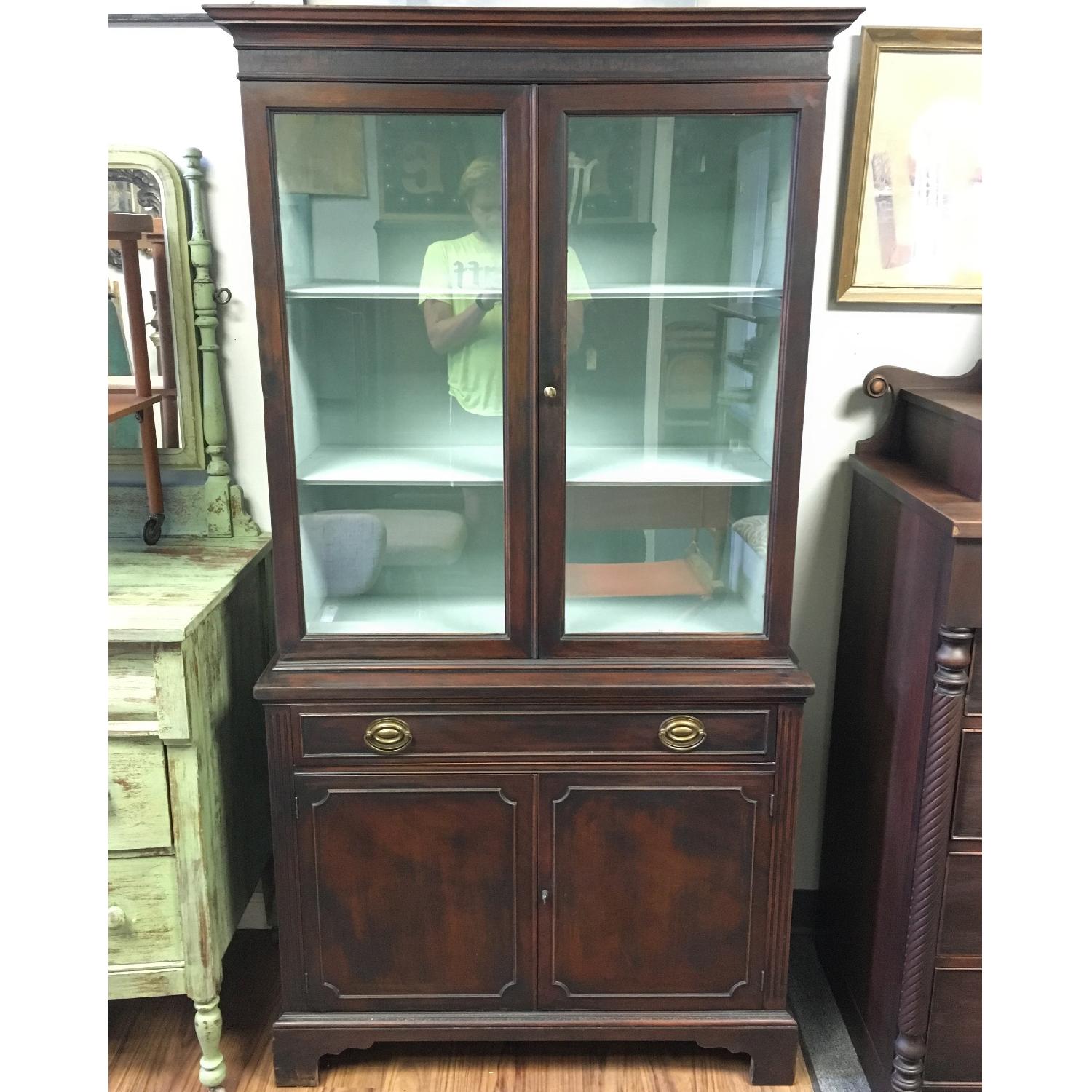 Small Antique China Cabinet - image-4
