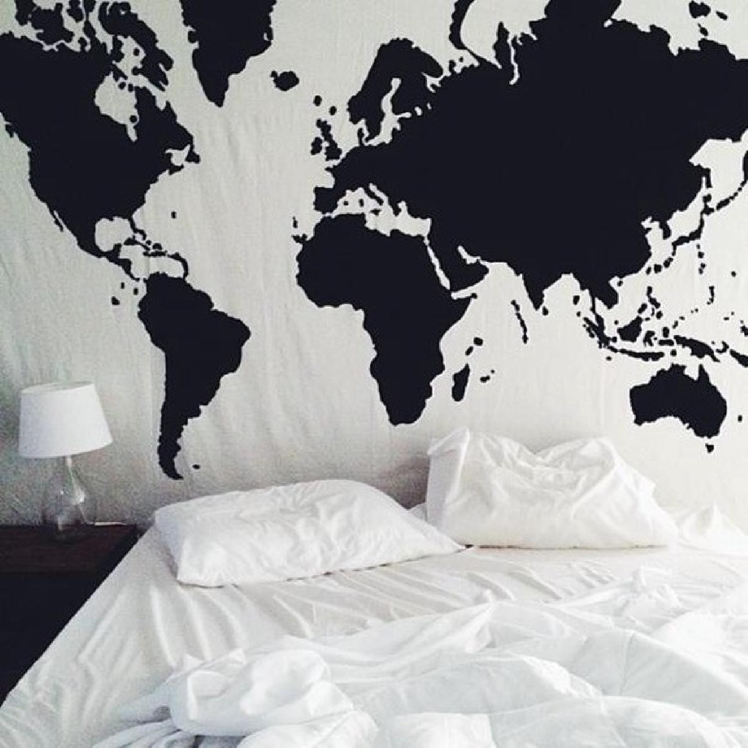 Urban Outfitters World Map Atlas Wall Tapestry - image-3