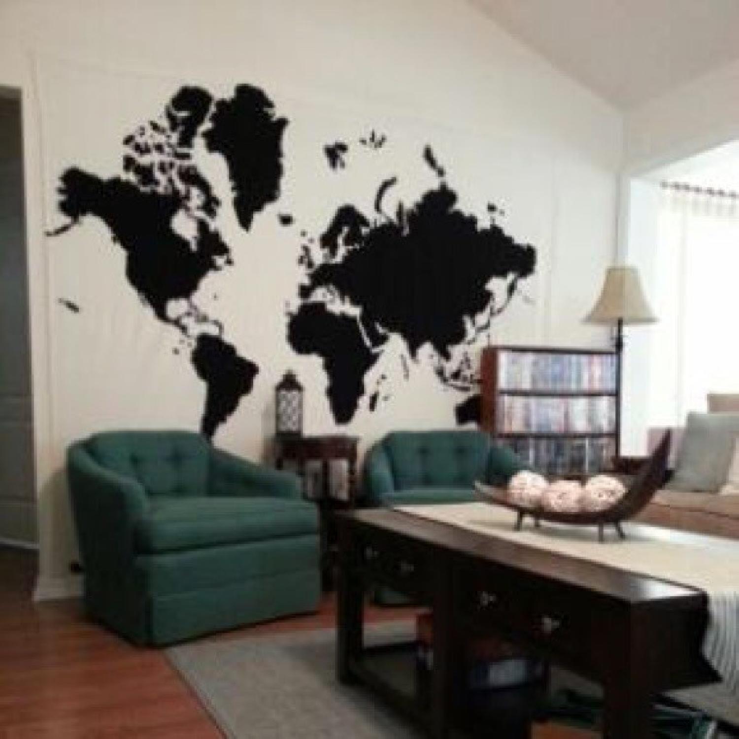Urban Outfitters World Map Atlas Wall Tapestry - image-4