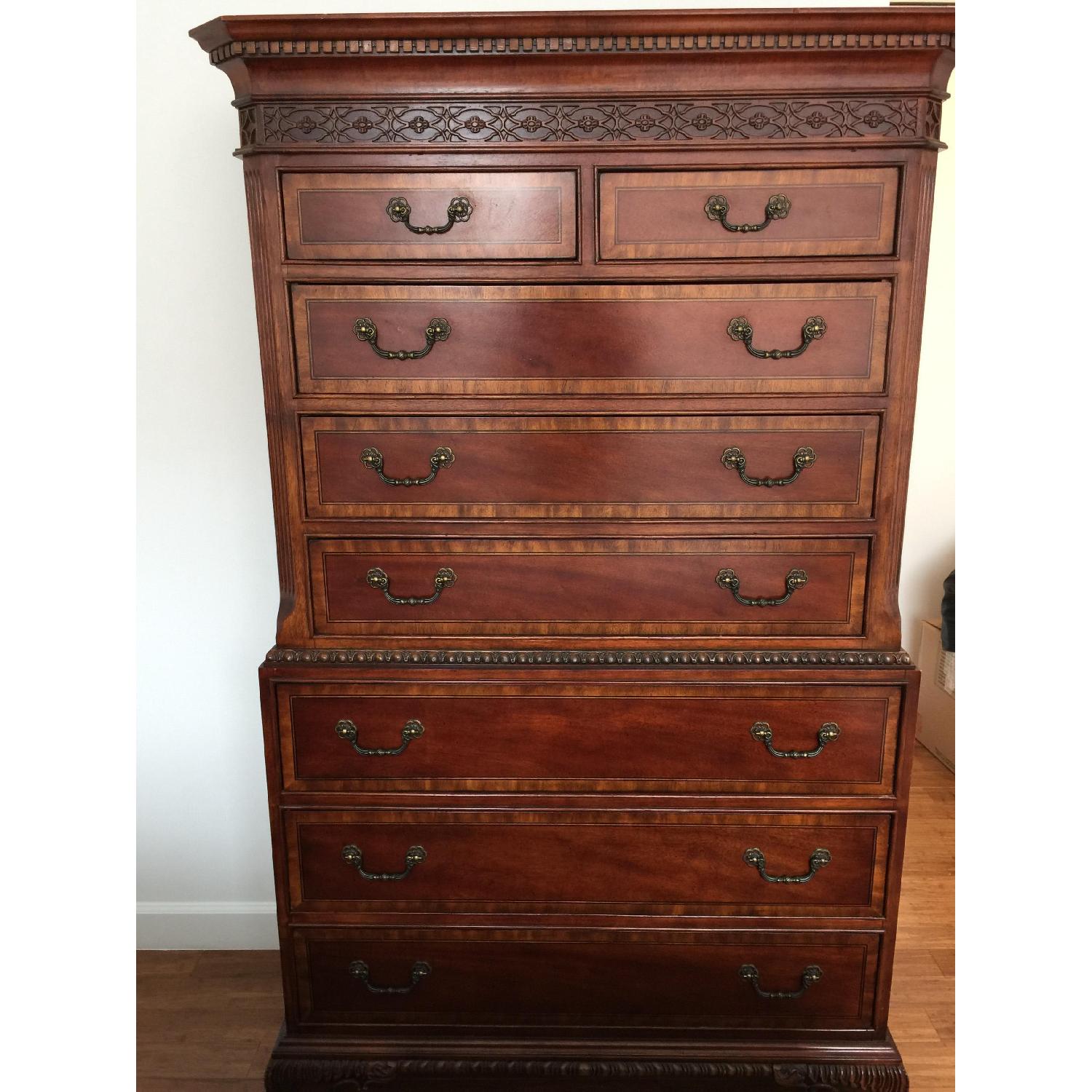 Wood 8-Drawer Dresser - image-1