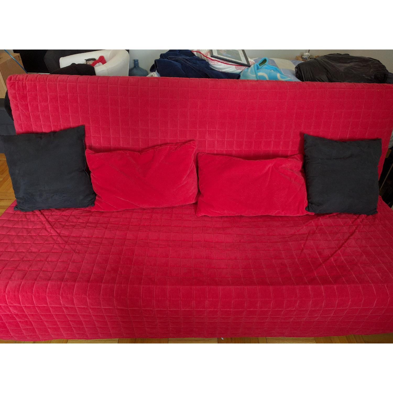 Ikea Beddinge Lvs Futon w/ Extra Pillows AptDeco