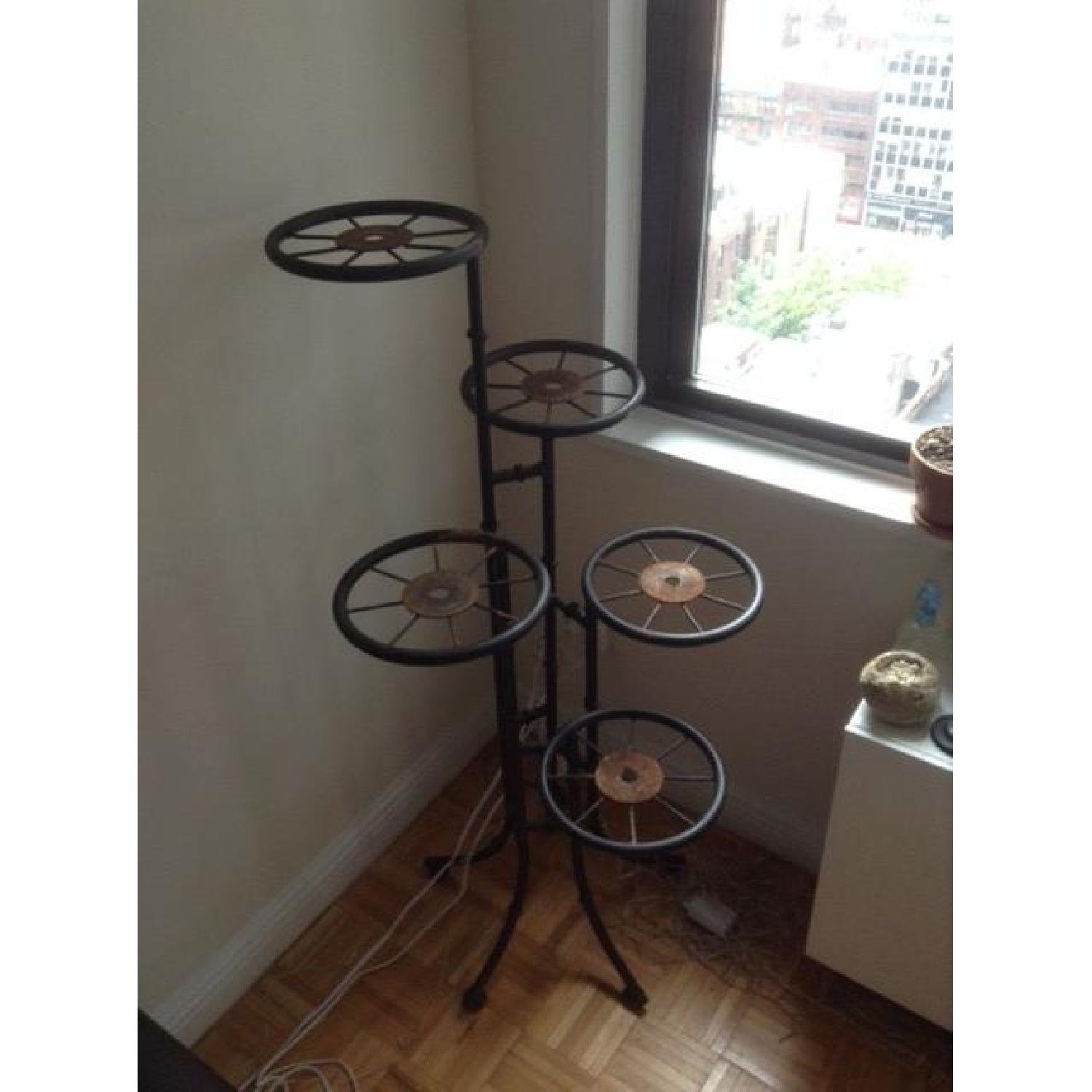 Industrial Style Vintage Plant Stand - image-3