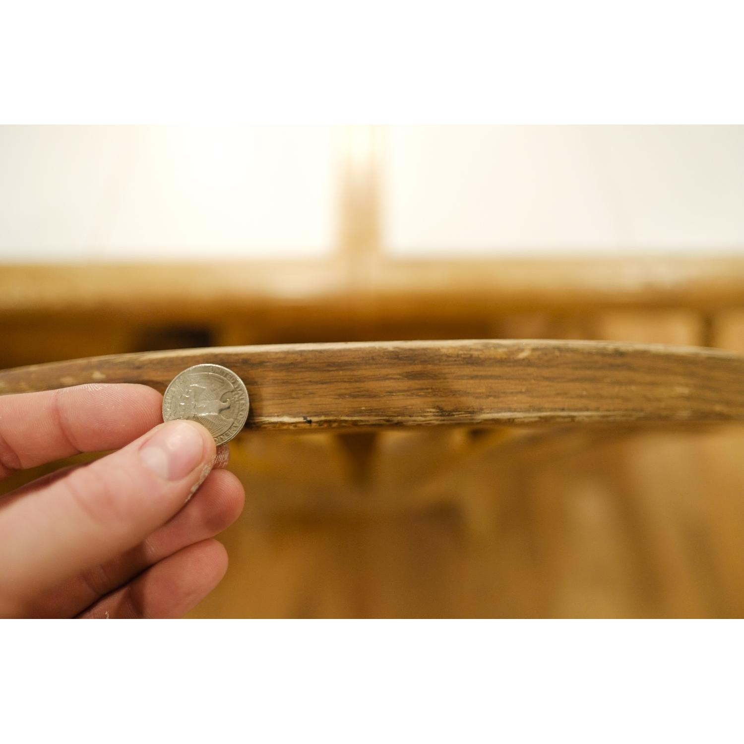 Dinaire Expanding Oak & Ceramic Dining Table w/ 6 Chairs - image-8