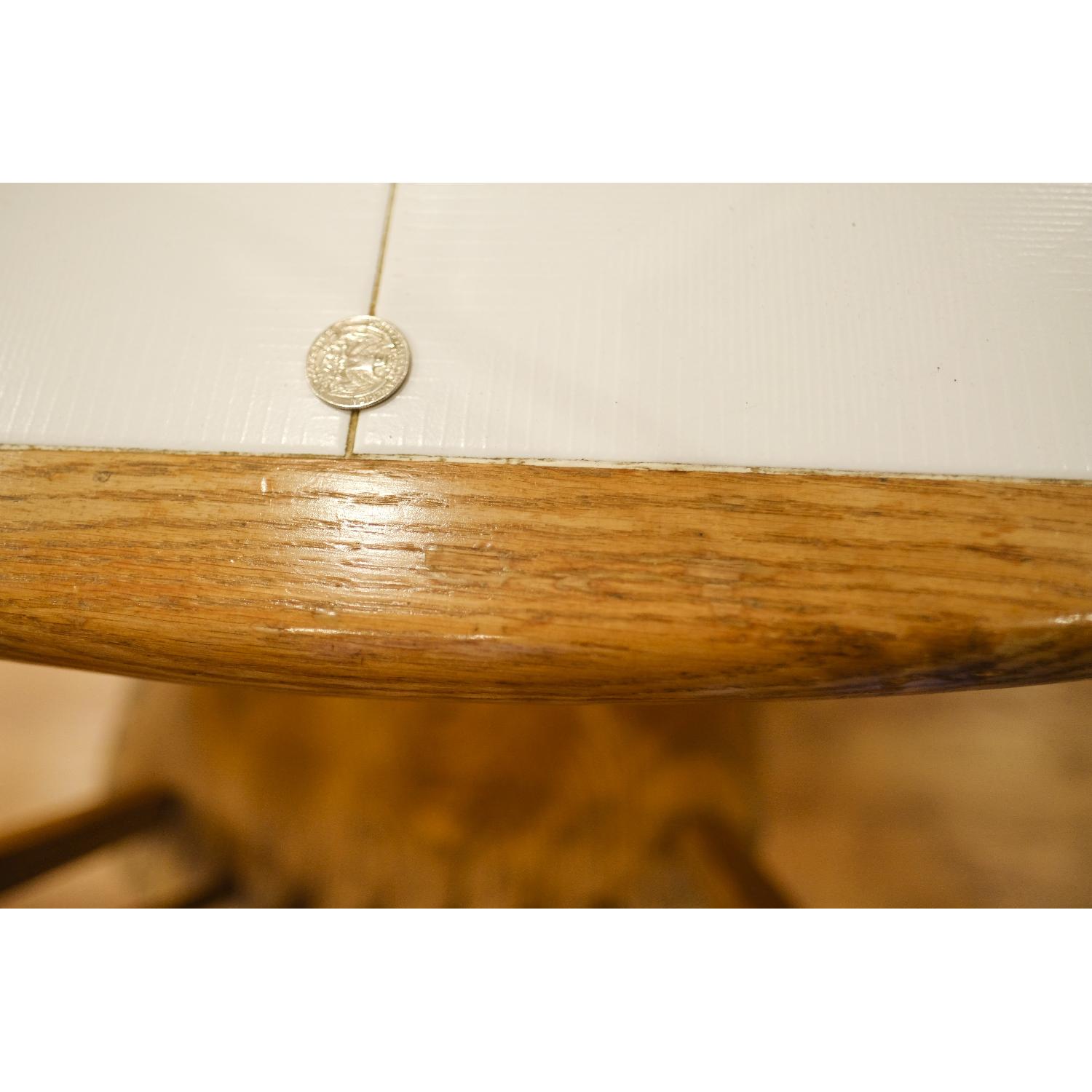 Dinaire Expanding Oak & Ceramic Dining Table w/ 6 Chairs - image-9