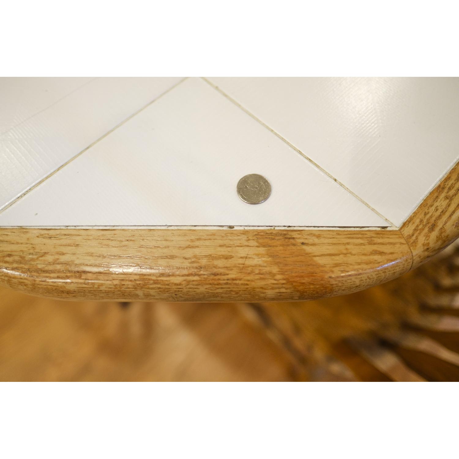 Dinaire Expanding Oak & Ceramic Dining Table w/ 6 Chairs - image-12