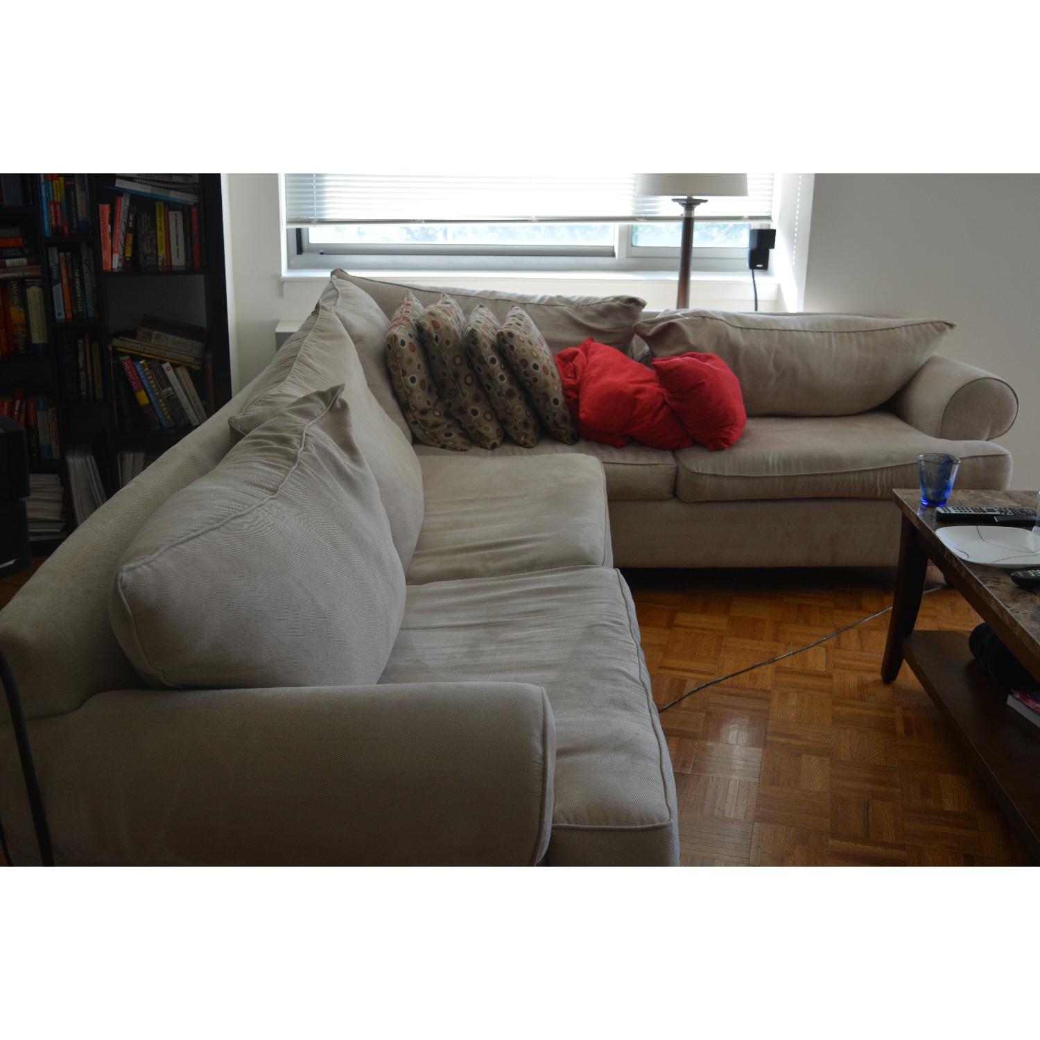 Raymour & Flanigan Sectional Sleeper Sofa - image-1