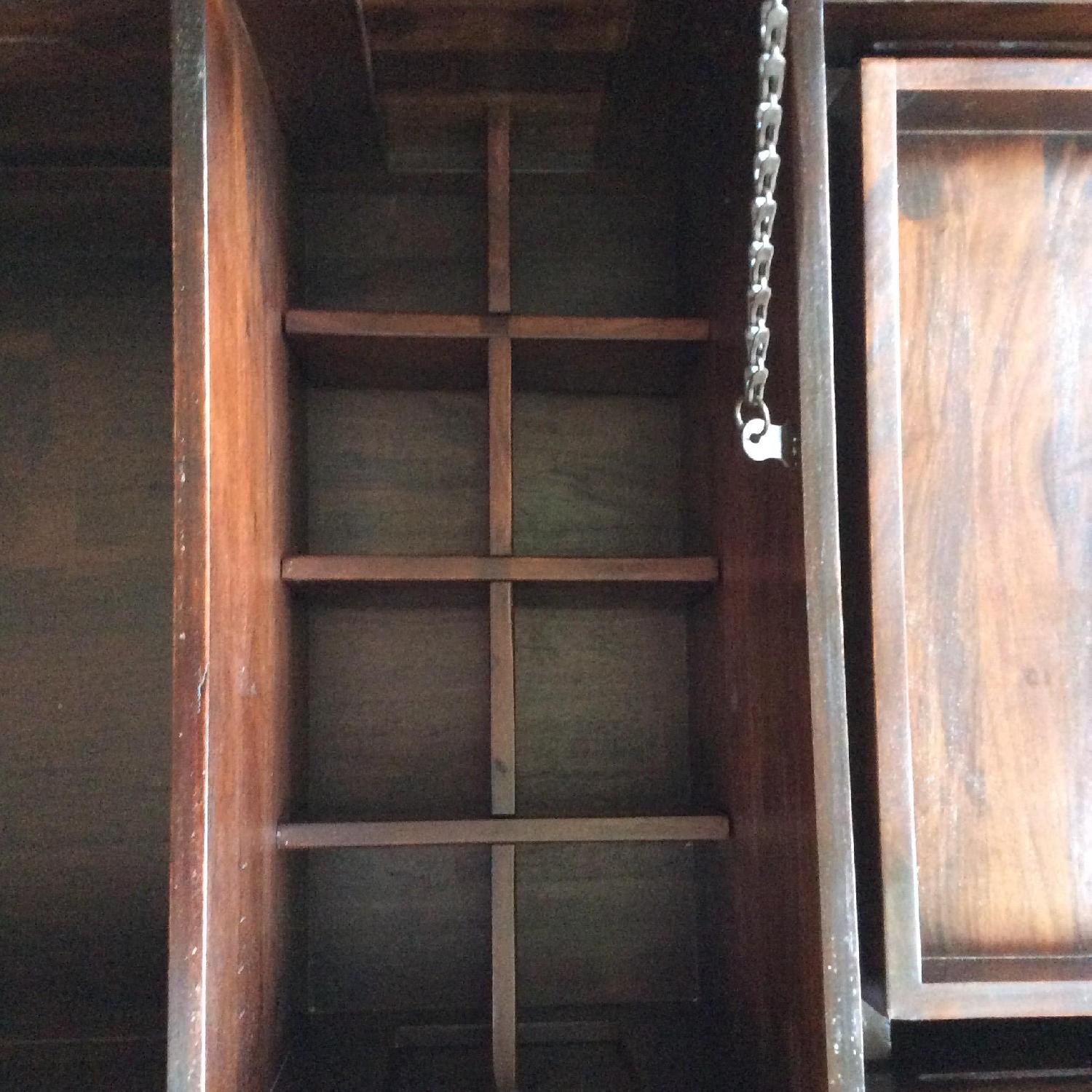 Crate & Barrel Wood Coffee Table Trunk w/ Storage - image-6