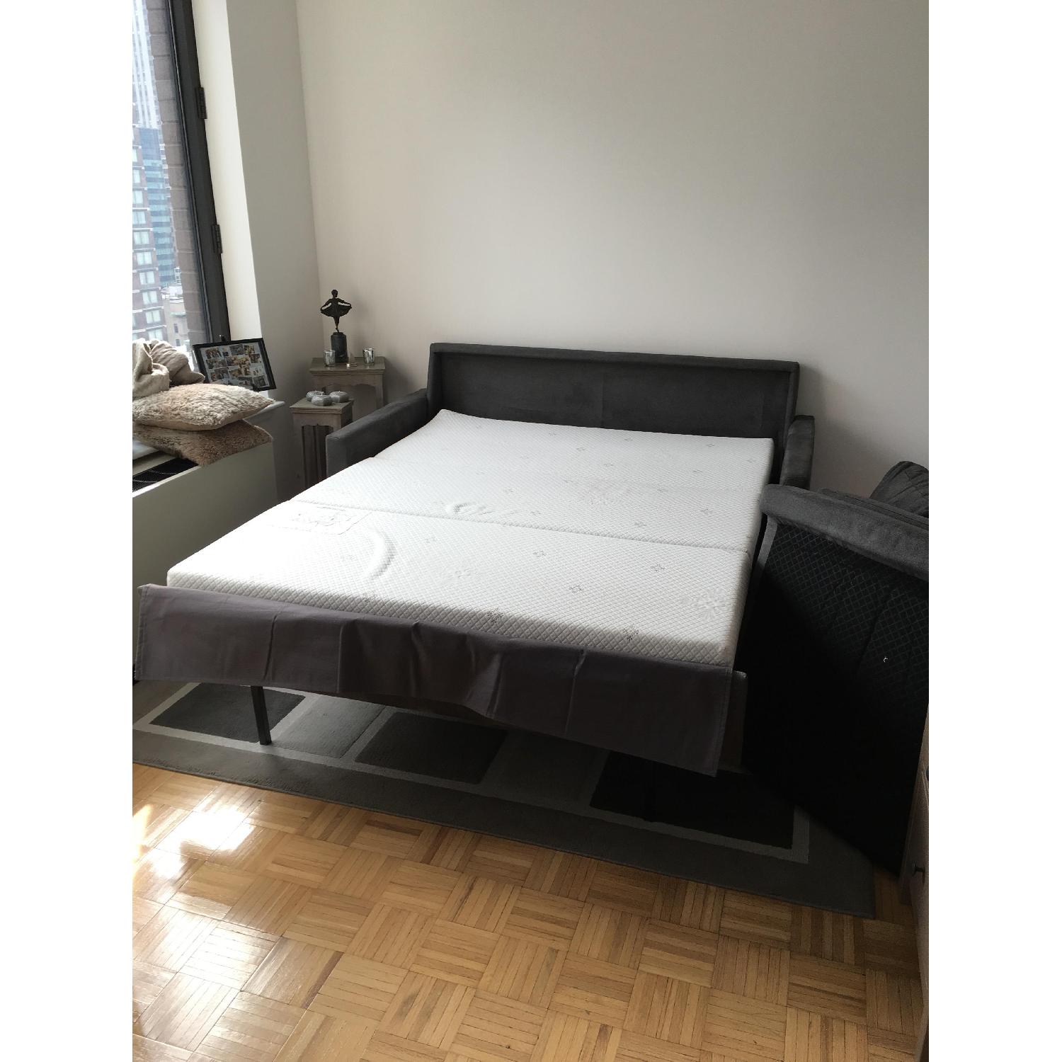 Raymour & Flanigan Hannah II Microfiber Queen Sleeper Sofa - image-2