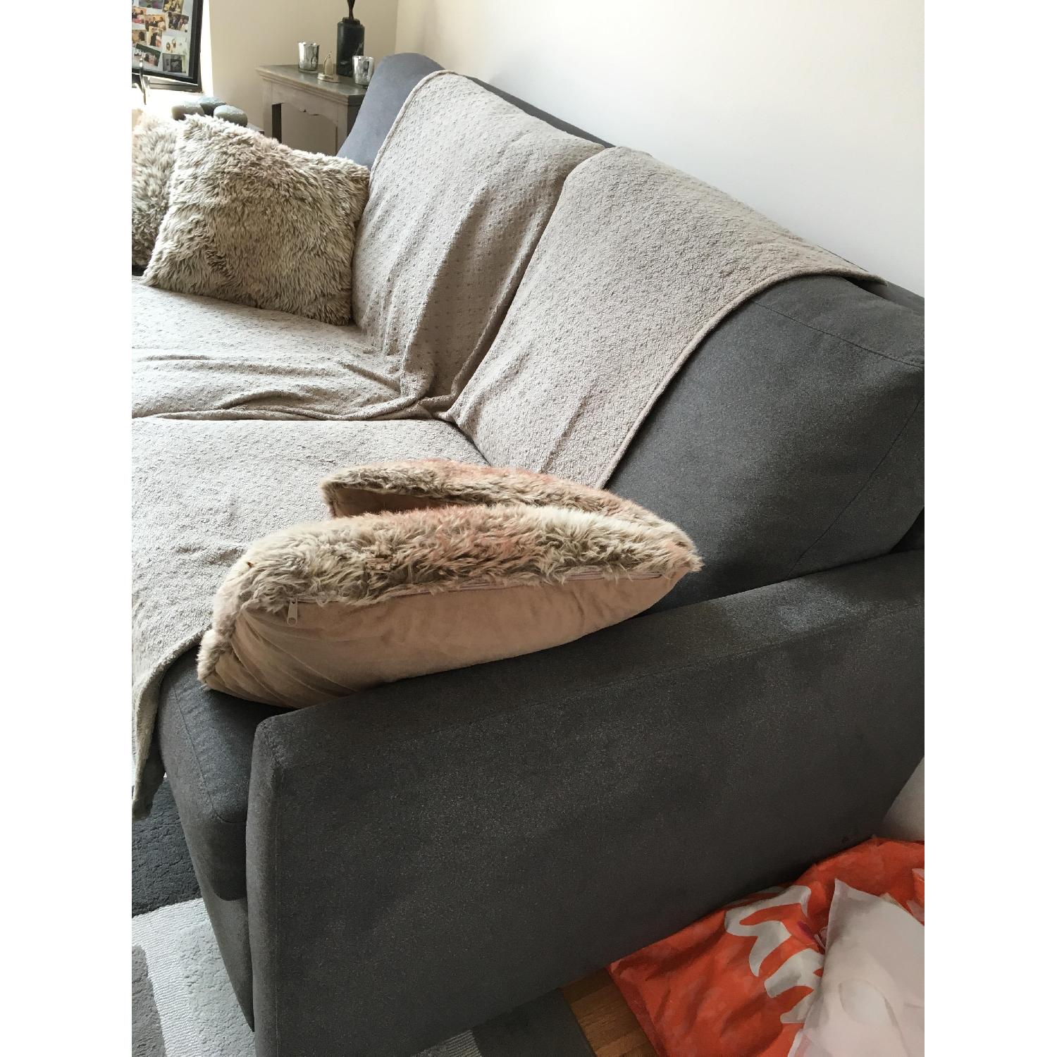 Raymour & Flanigan Hannah II Microfiber Queen Sleeper Sofa - image-3