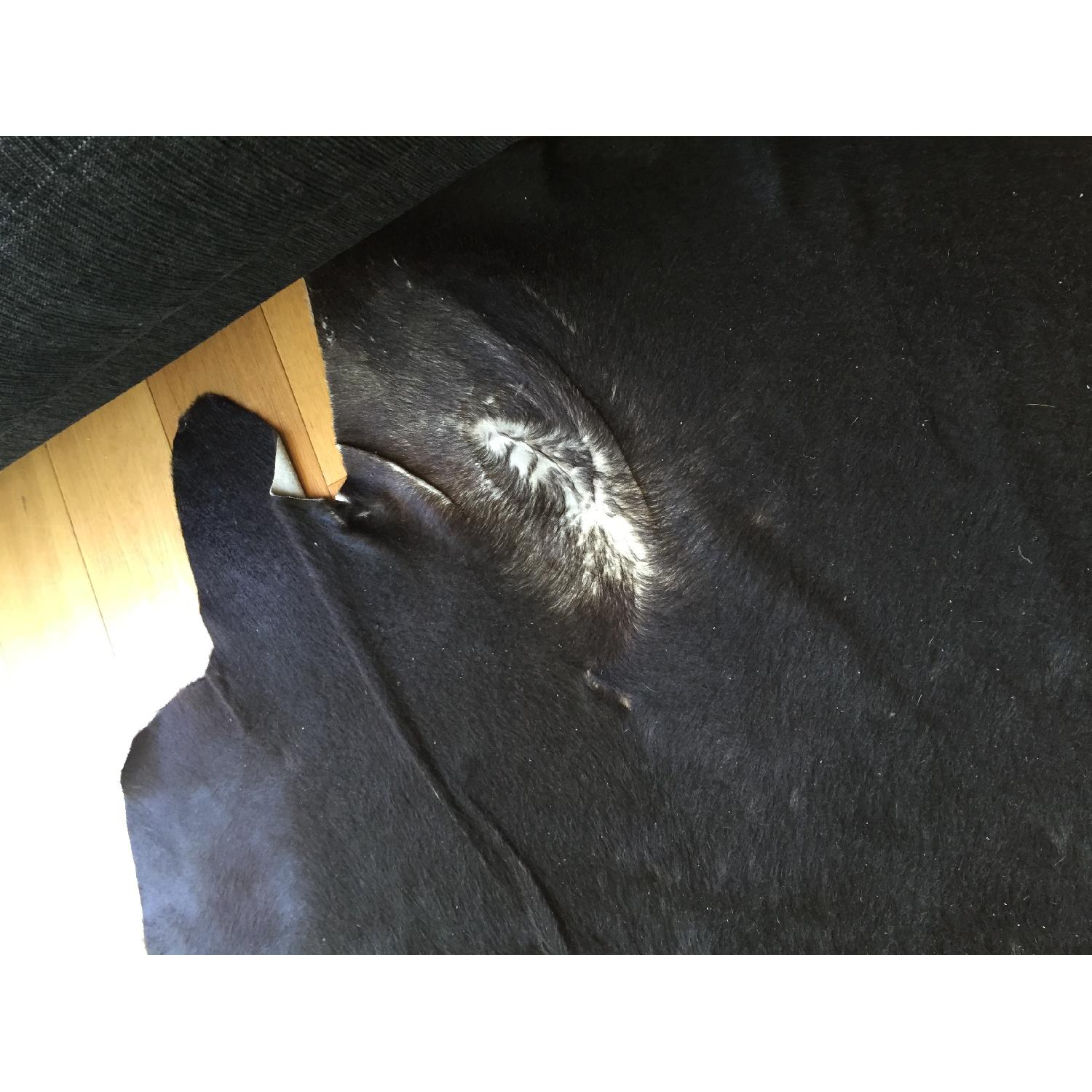 Ikea Black Cowhide Rug - image-4