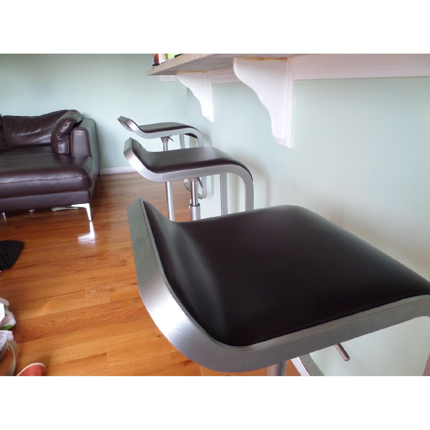 Design within Reach Leather LEM Piston Bar Stool - image-3