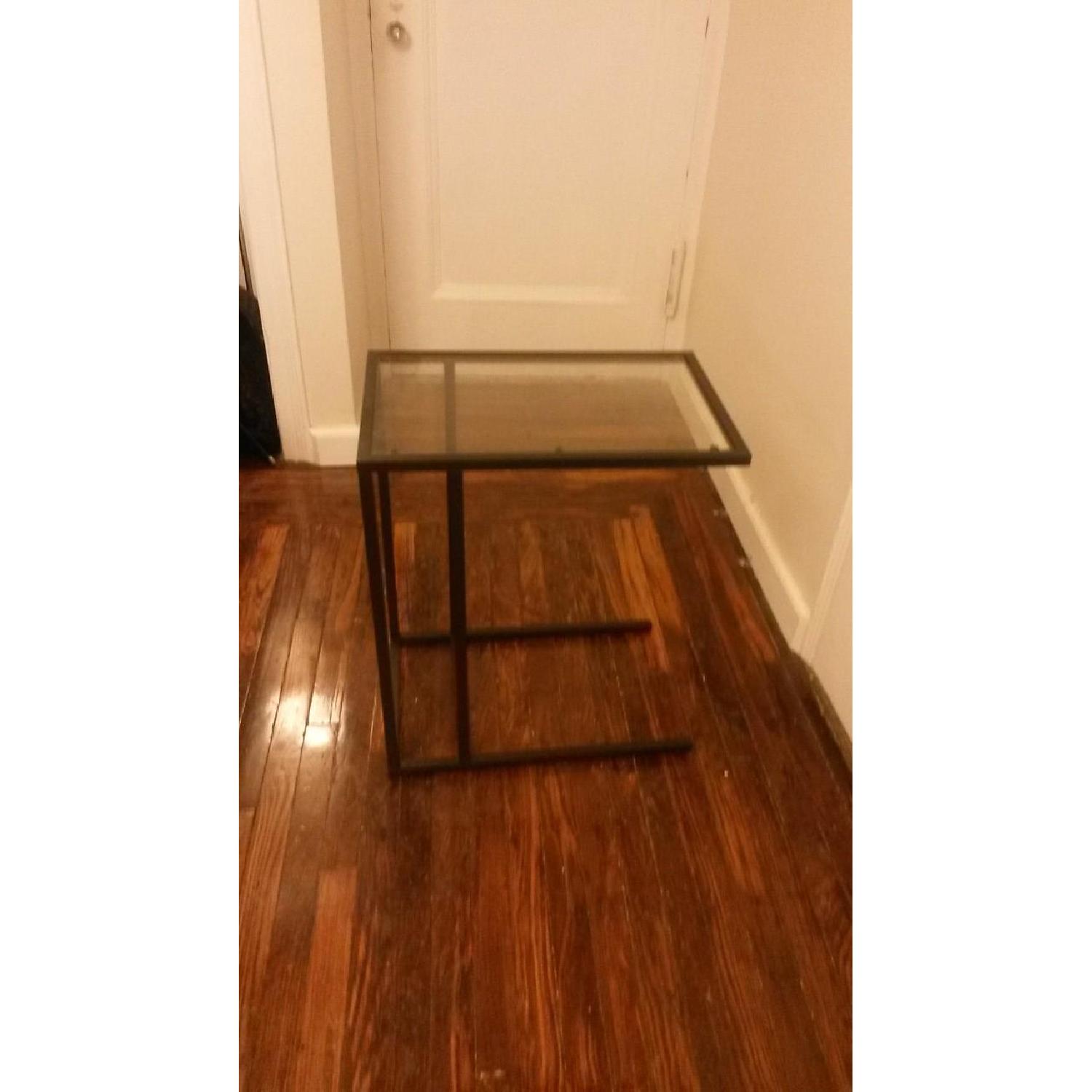 Ikea Metal & Glass Side Table - image-1