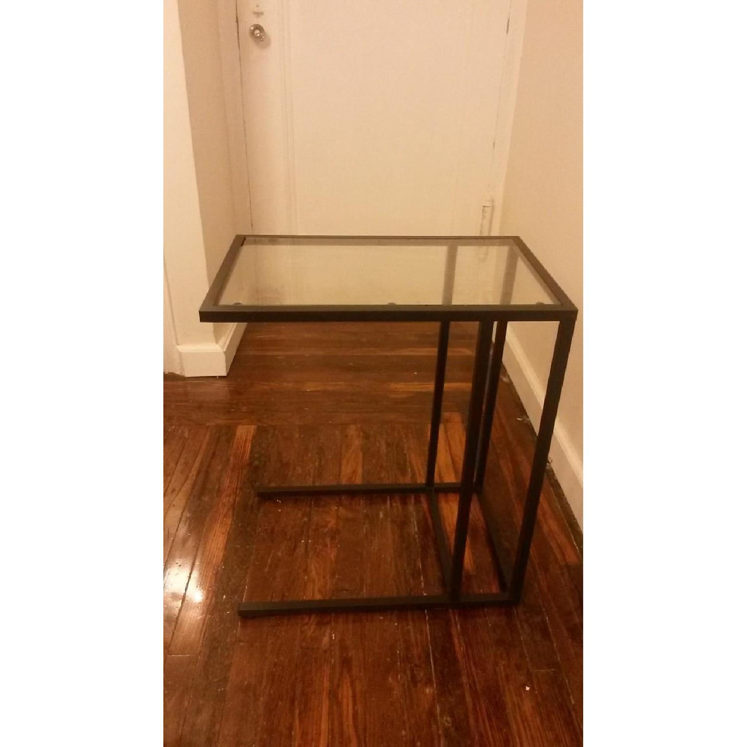Ikea Metal & Glass Side Table - image-3
