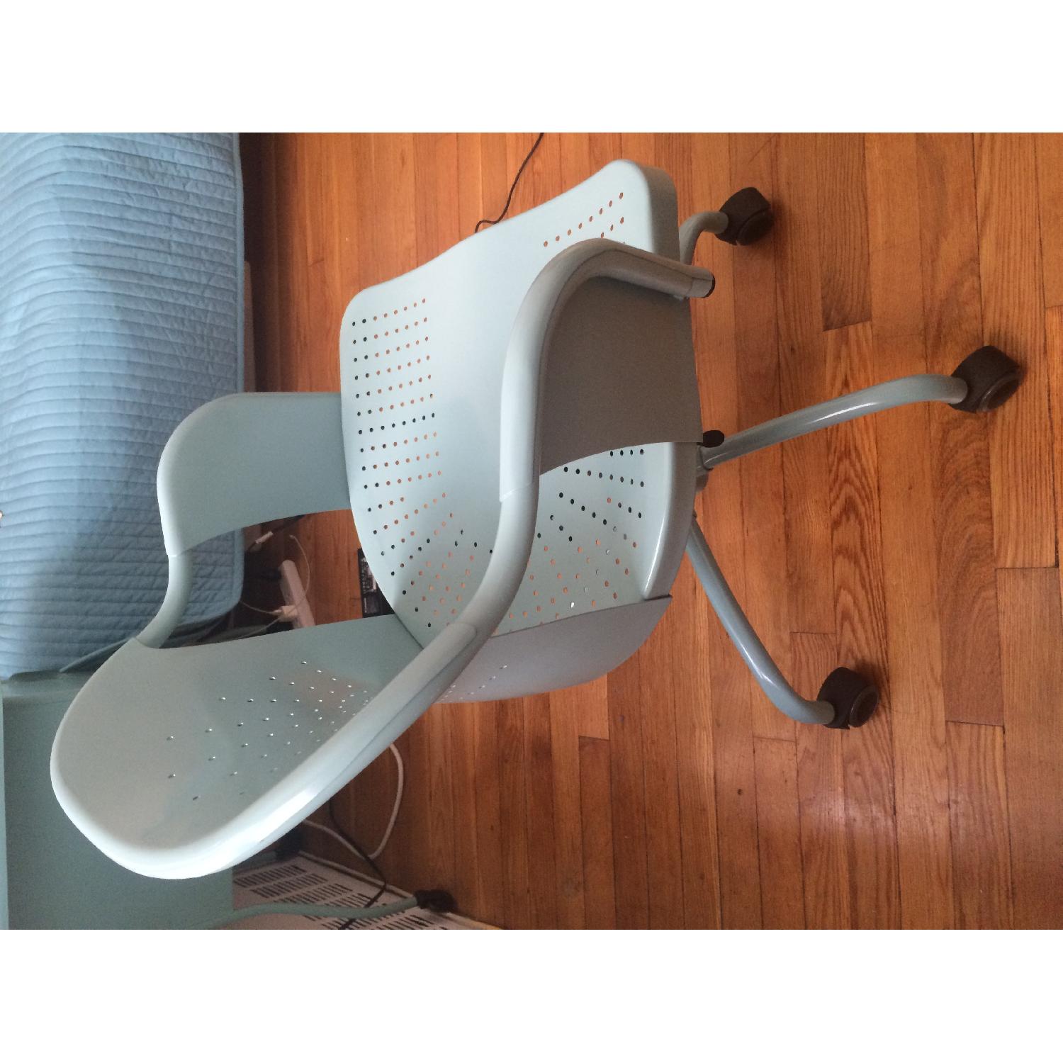 Ikea Turquoise Swivel Chair - image-3
