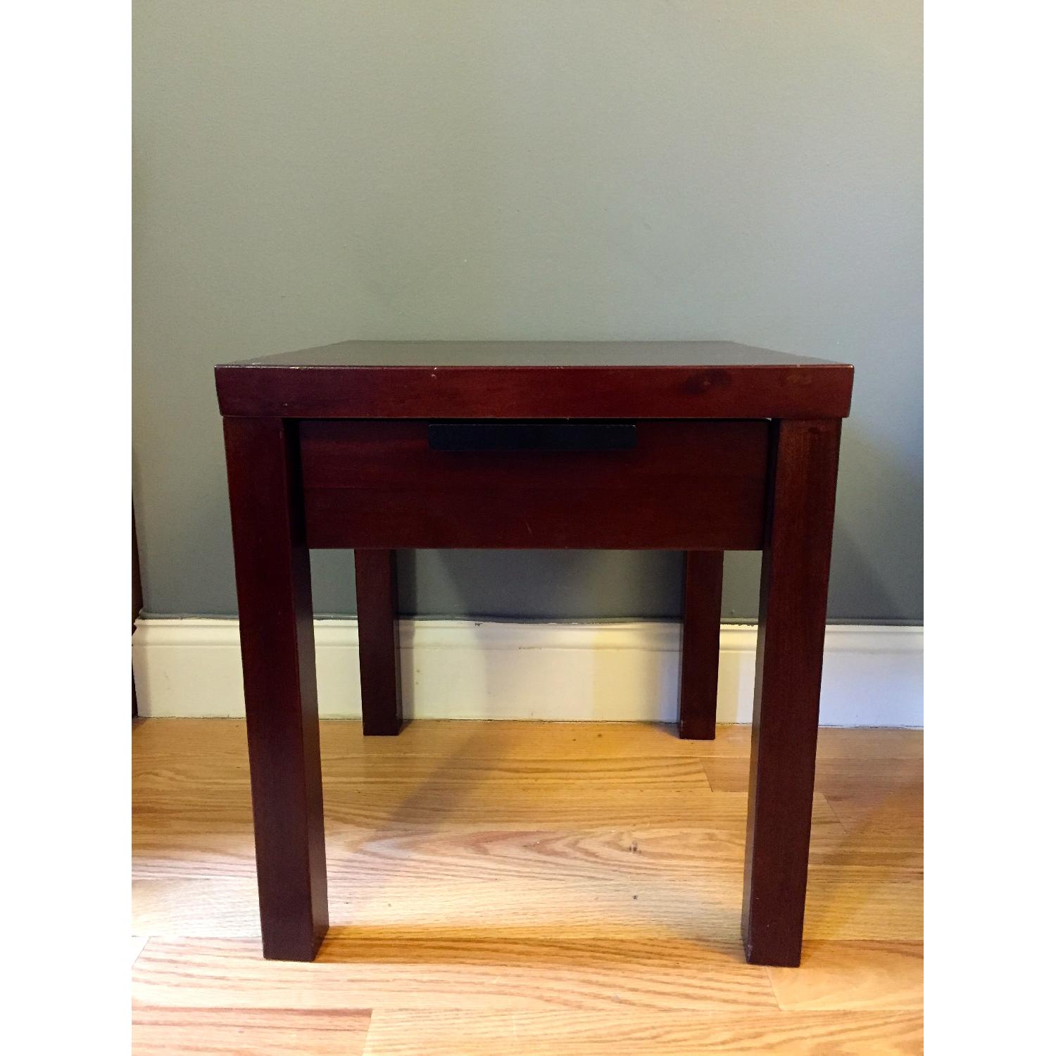 Modern Mahogany Side Table - image-2