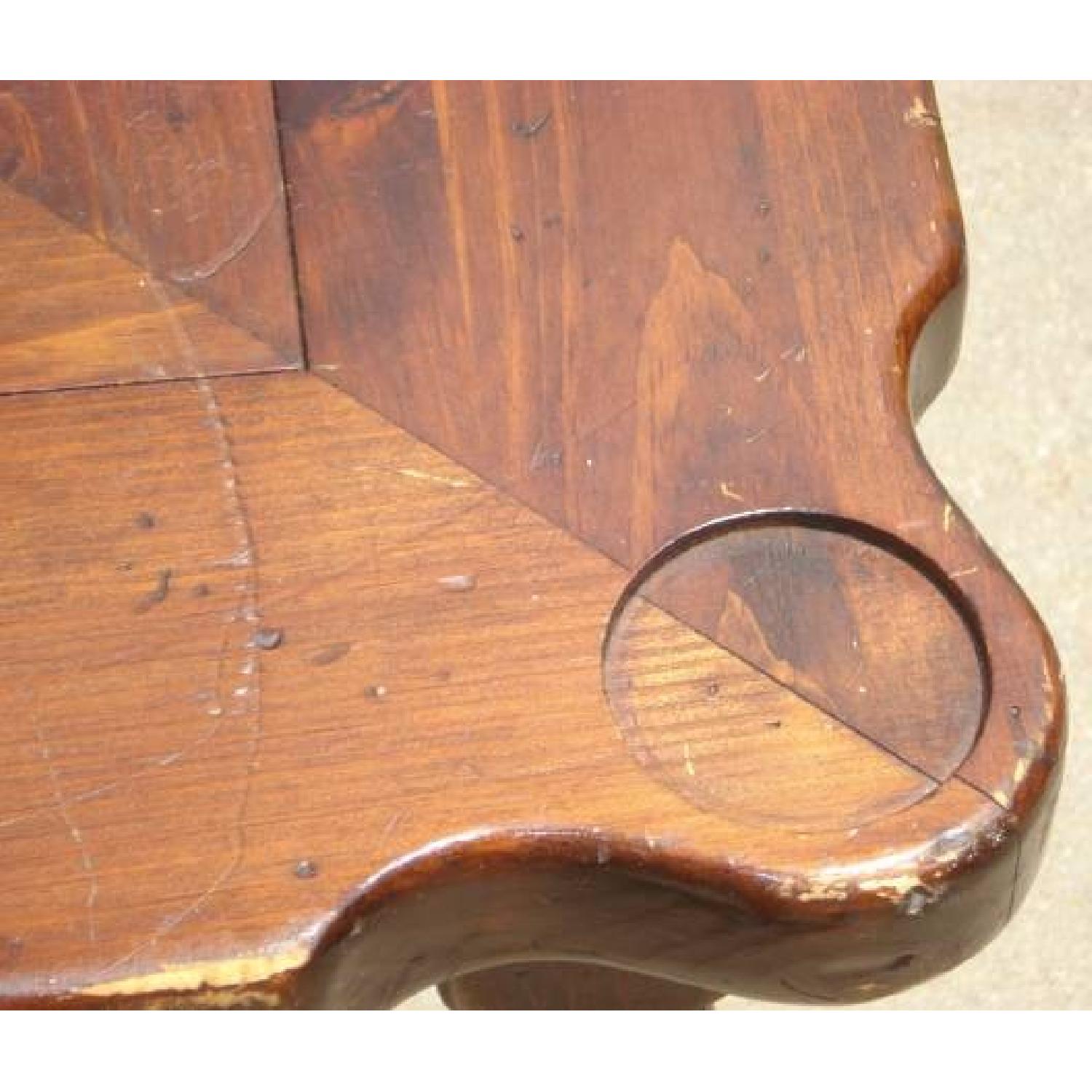 Ethan Allen Antiqued Pine Old Tavern Game/Checkerboard/Chess Table - image-2