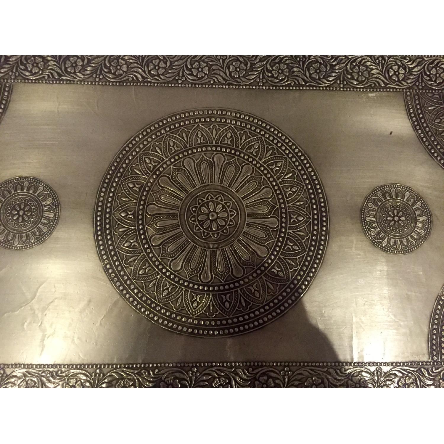 World Market Silver Embossed Dresser - image-4