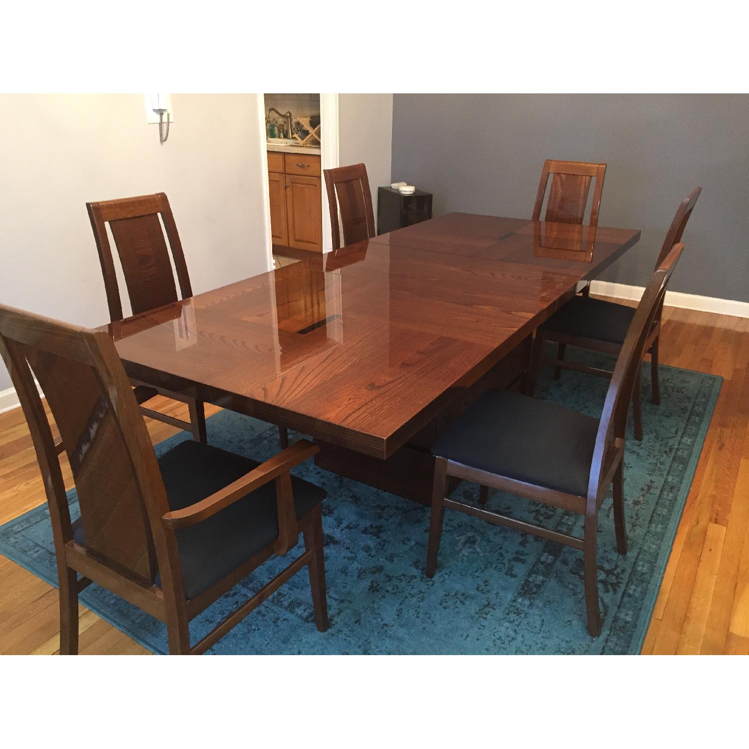 ALF Italia Expandable Dining Room Table w/ 6 Chairs - image-2