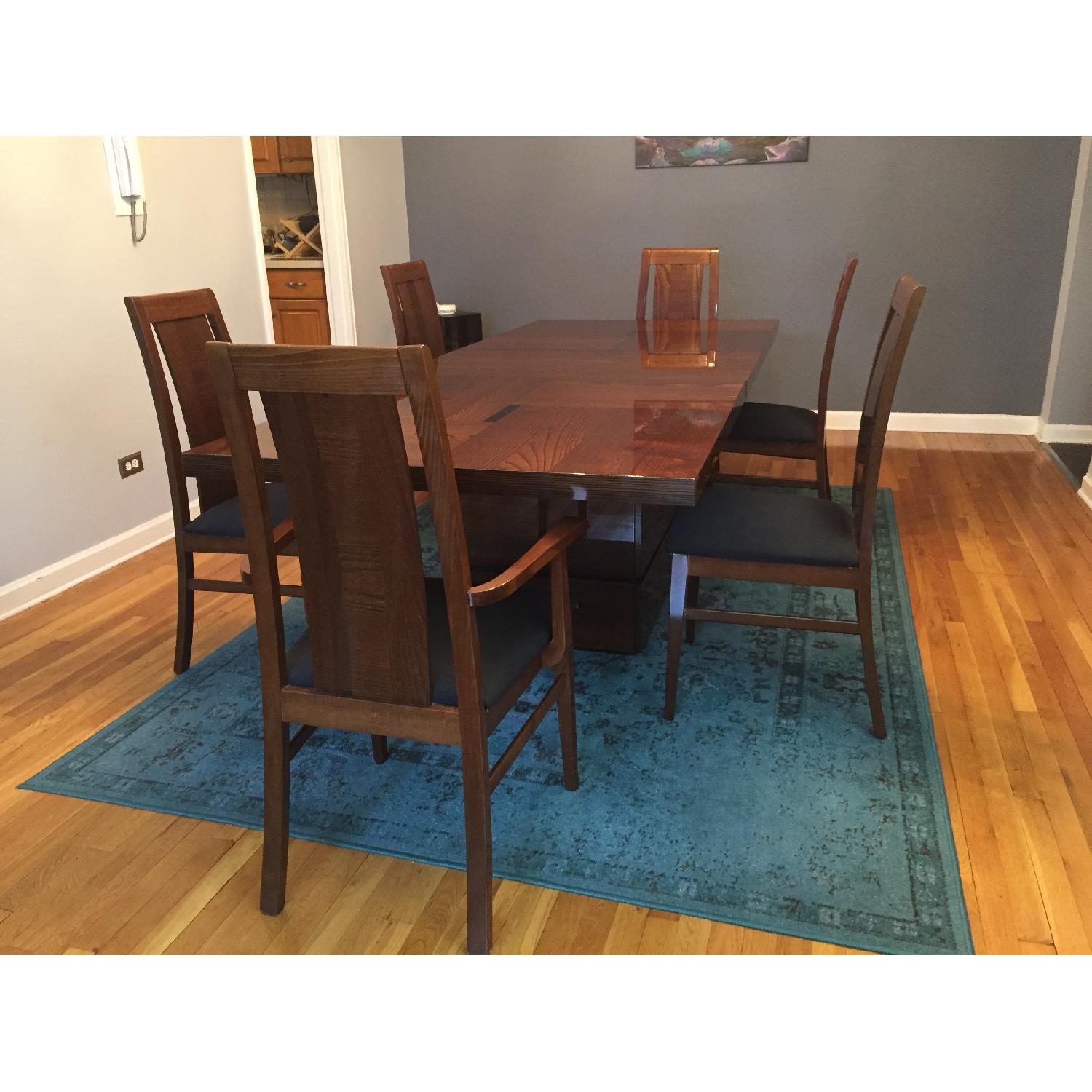 ALF Italia Expandable Dining Room Table w/ 6 Chairs - image-3