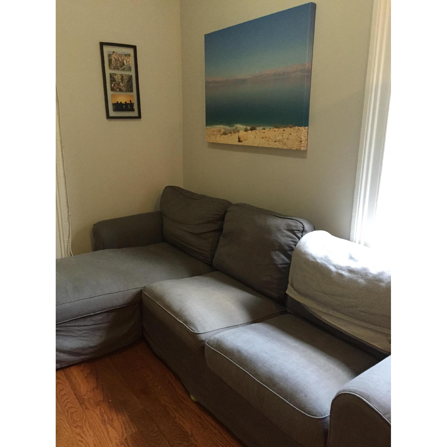 Ikea Grey L Shape Couch - image-1