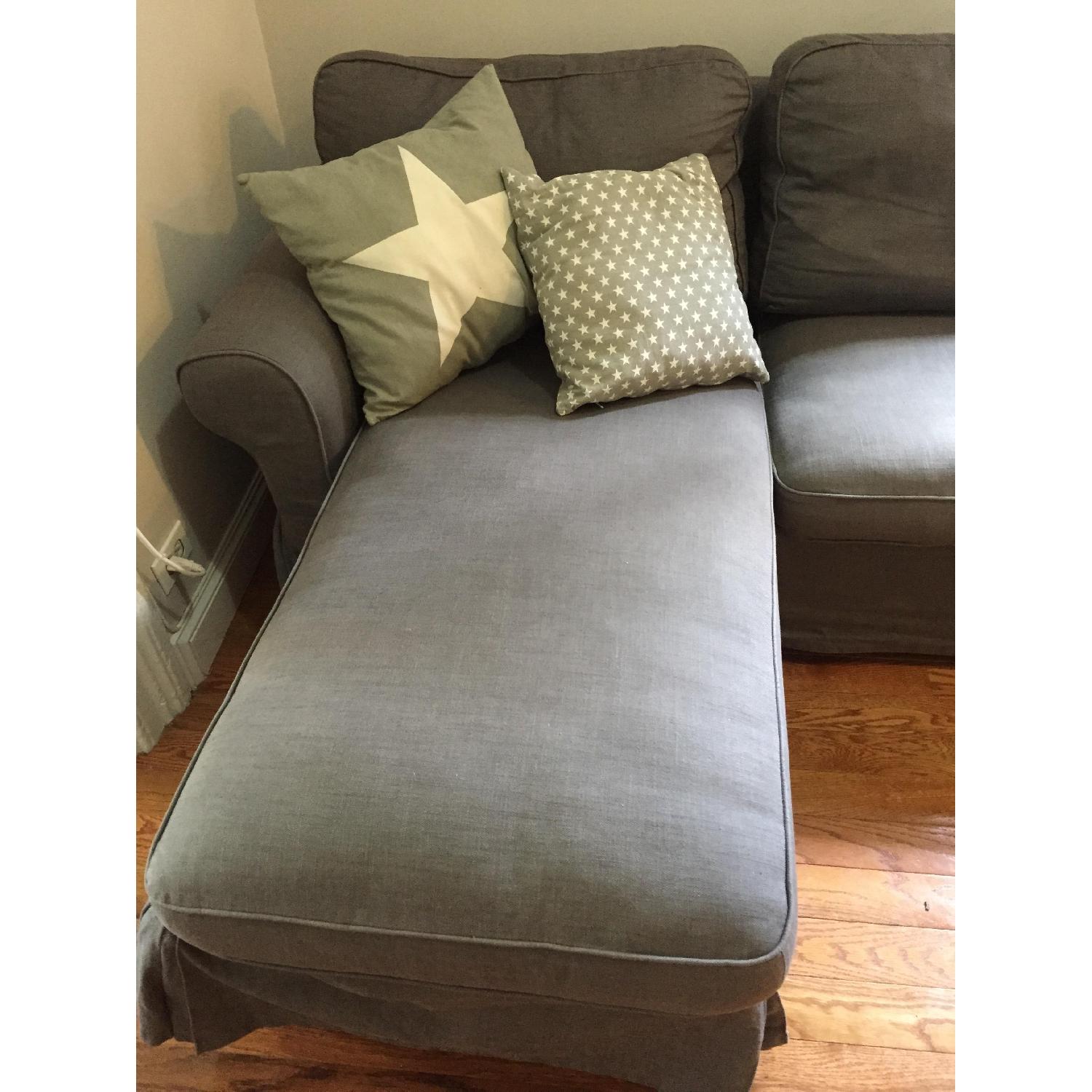Ikea Grey L Shape Couch AptDeco