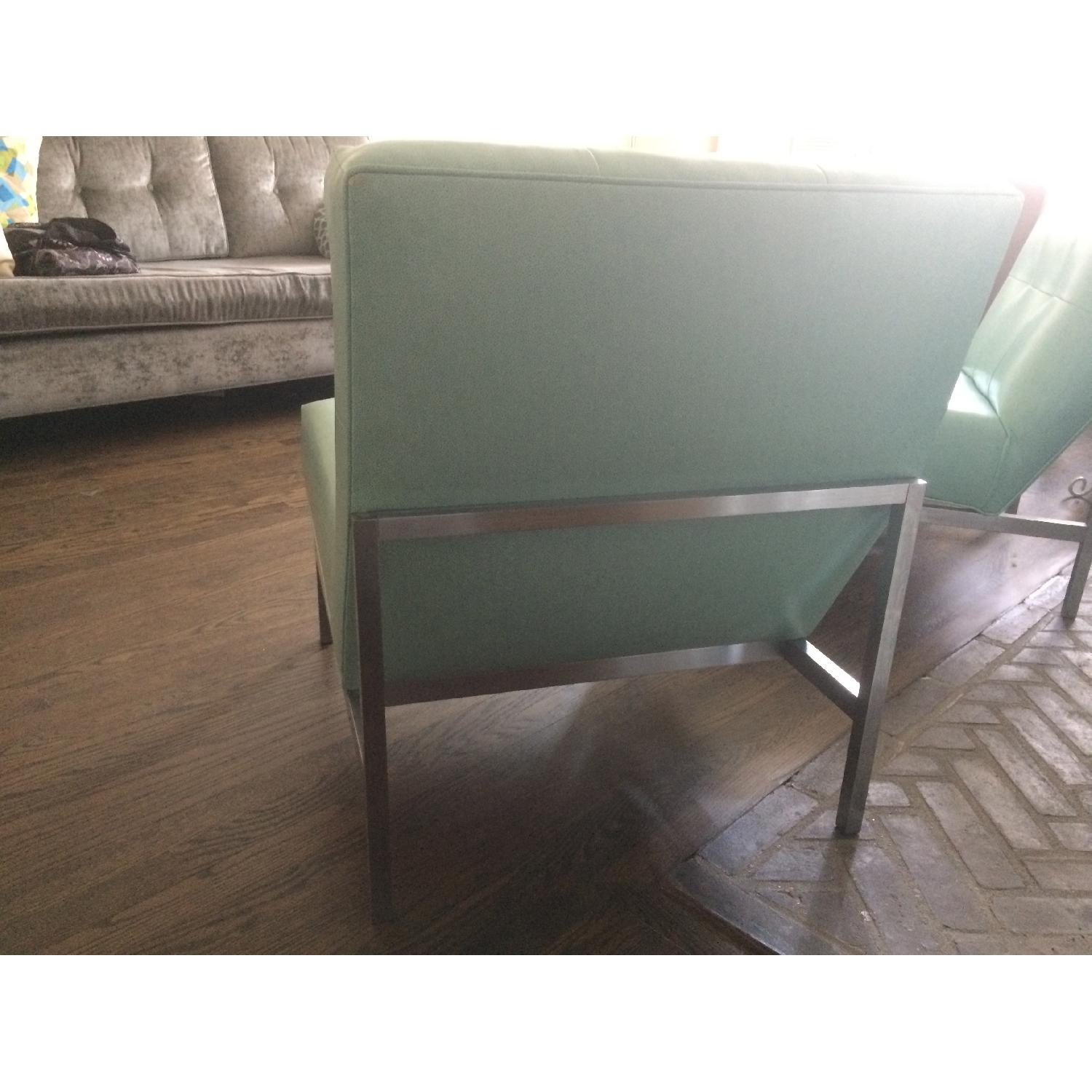 Vintage Mid-Century Knoll Tufted Leather Chair - image-2