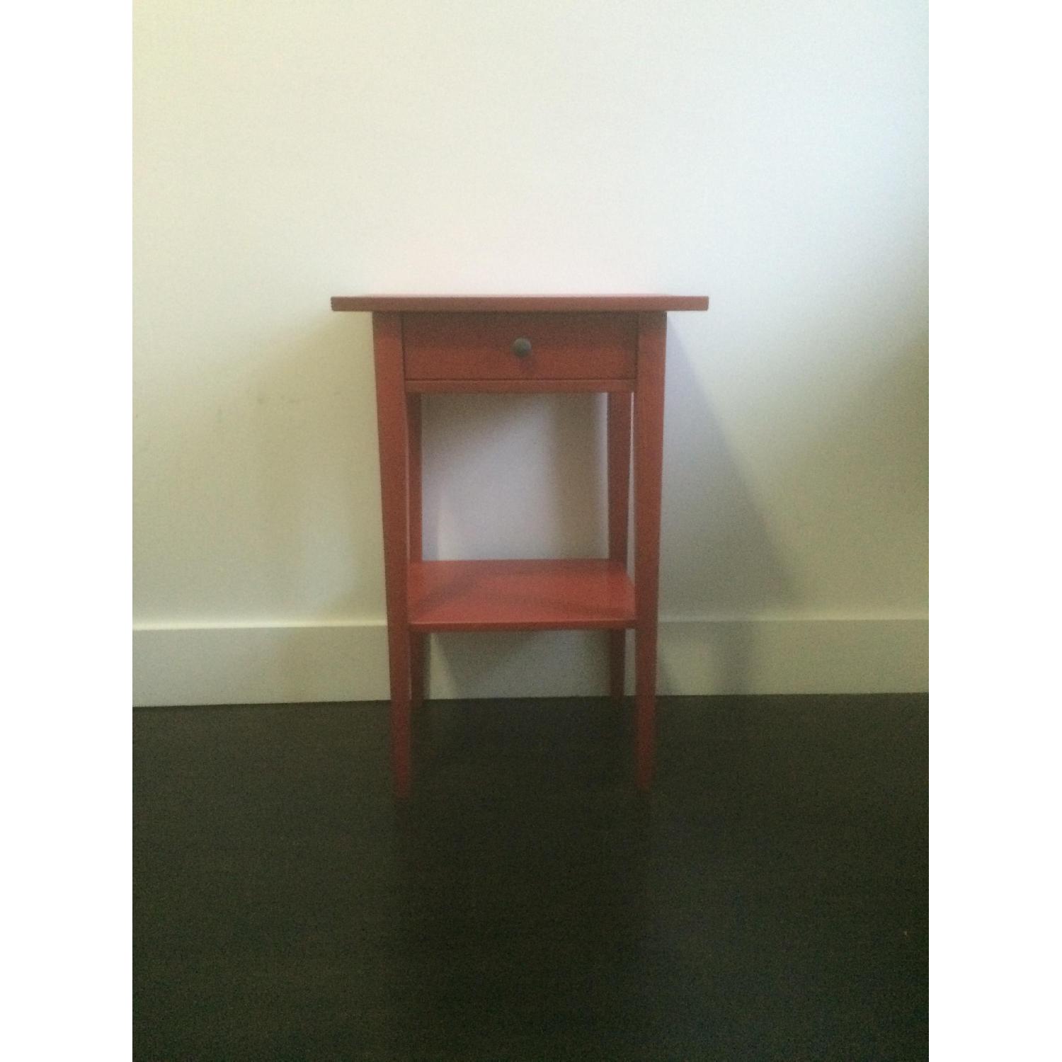 Ikea Hemnes Tall Nightstand in Red - image-1