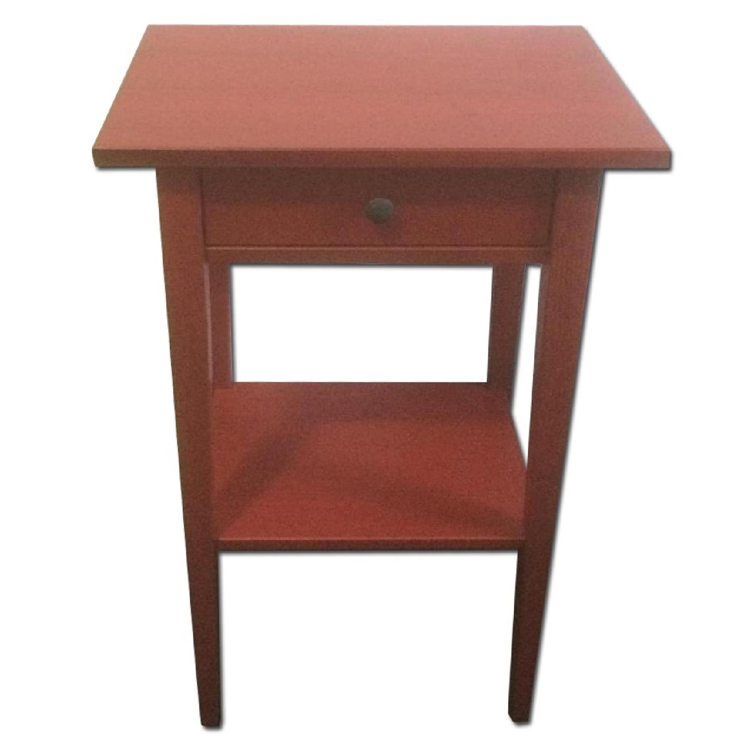 Ikea Hemnes Tall Nightstand in Red - image-0
