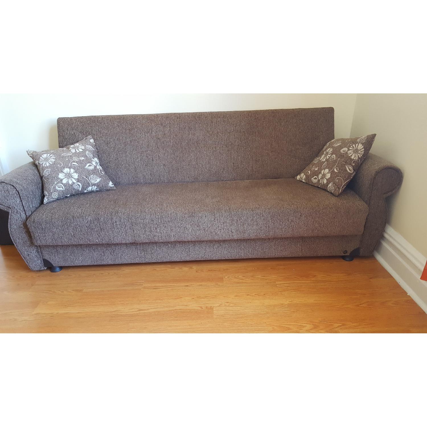 Microfiber Sofa Bed - image-1