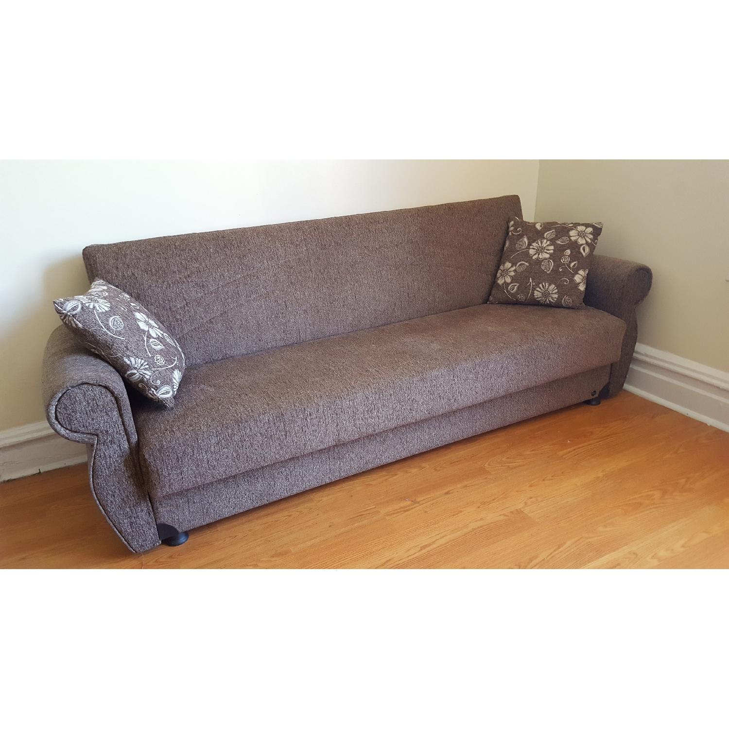 Microfiber Sofa Bed - image-2