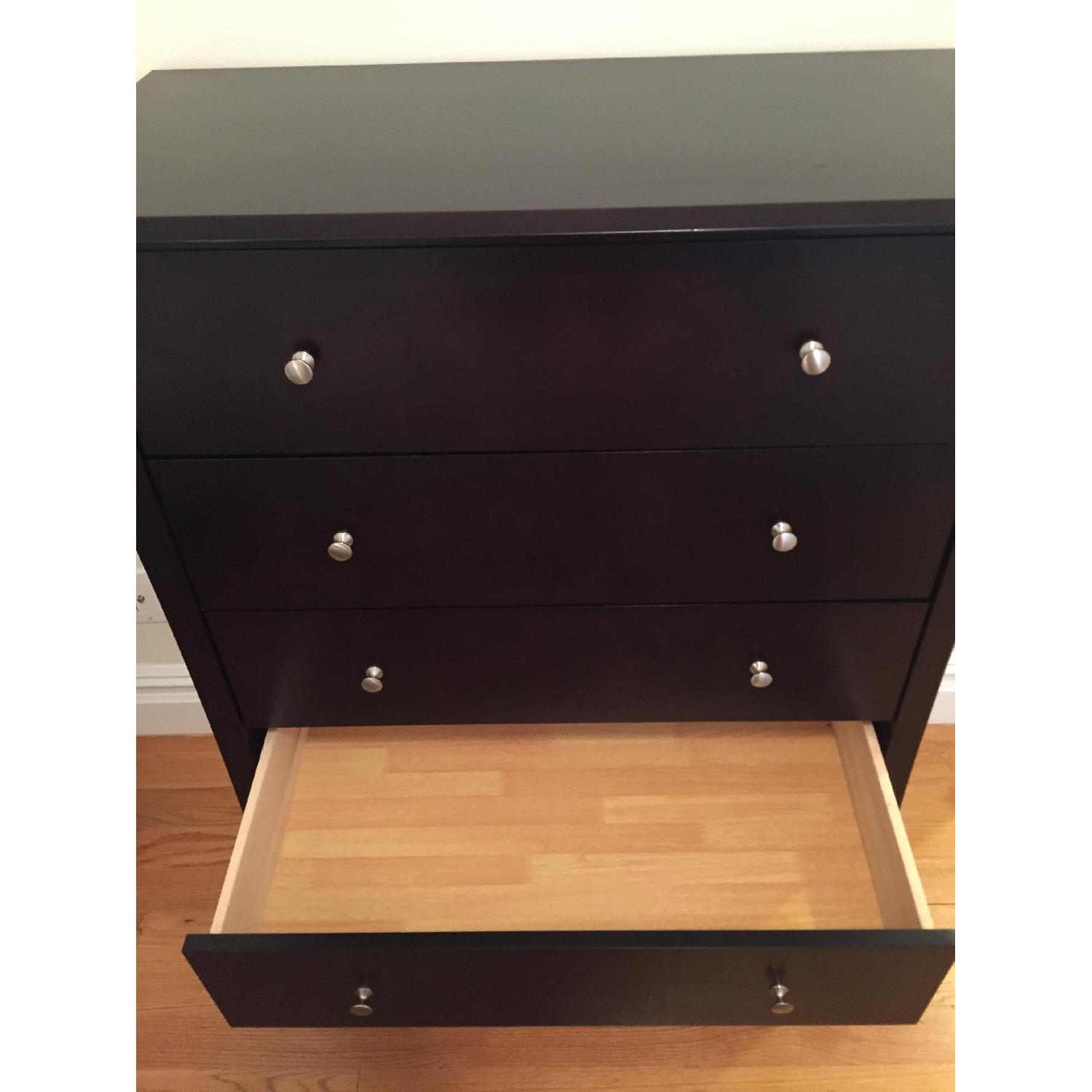 Wayfair Dark Brown/Black 5 Drawer Solid Wood Dresser - image-8