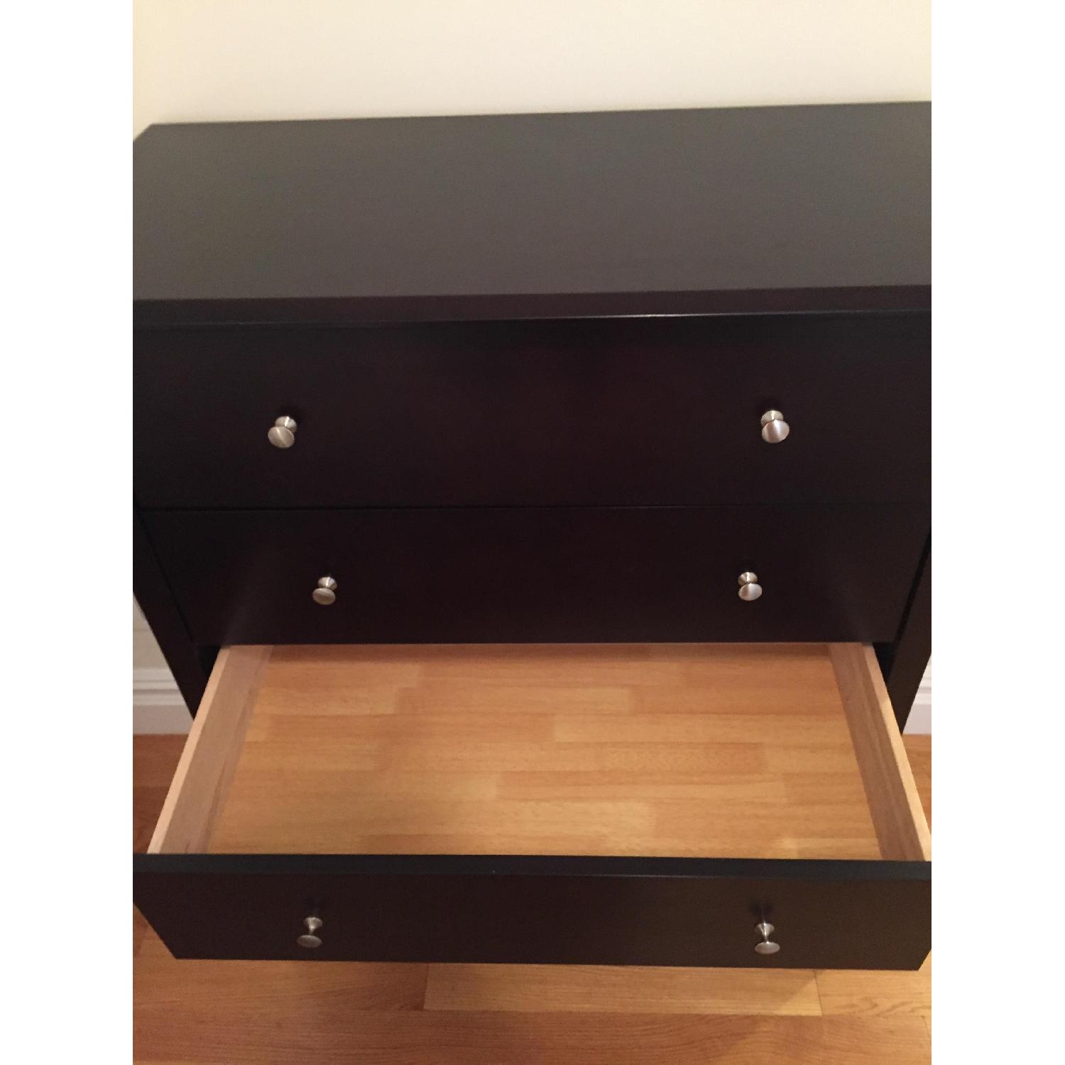 Wayfair Dark Brown/Black 5 Drawer Solid Wood Dresser - image-9