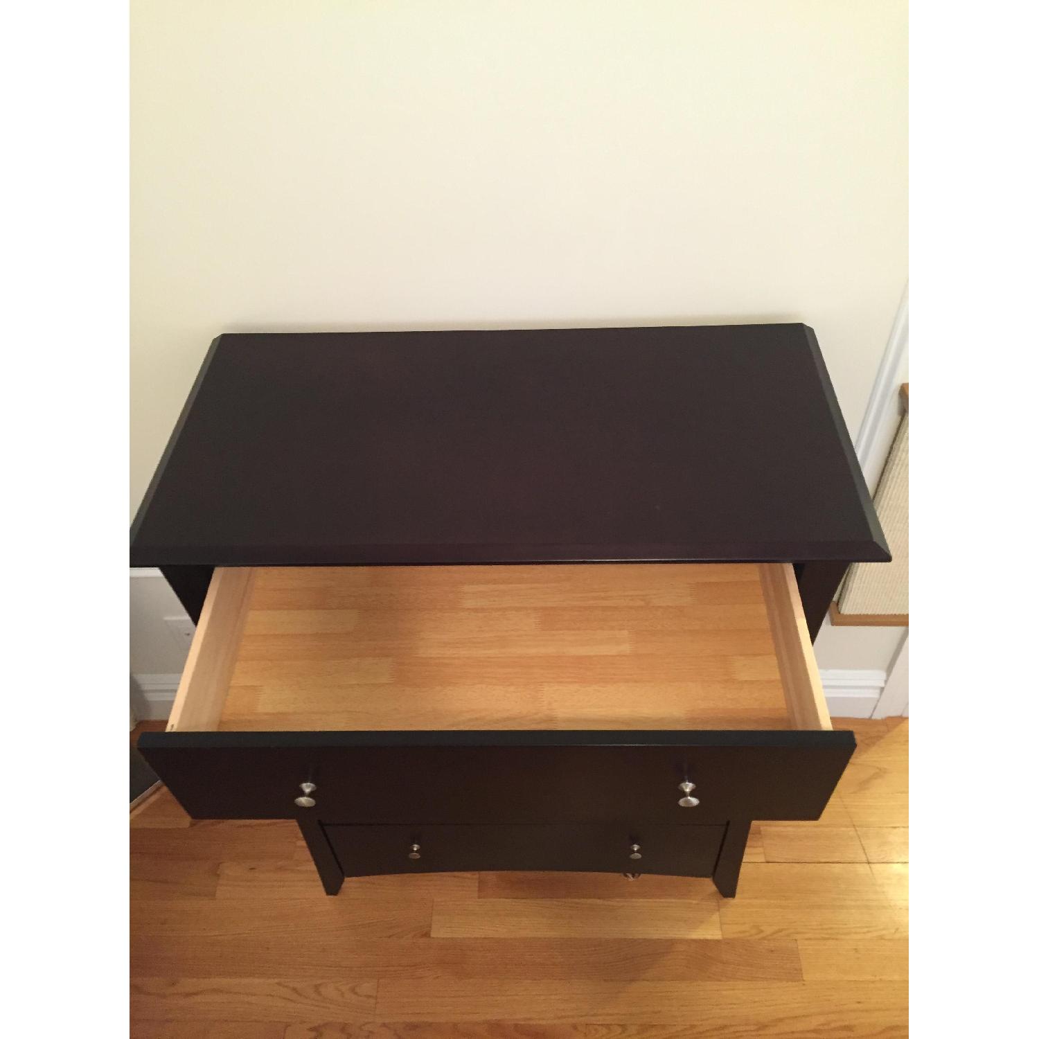 Wayfair Dark Brown/Black 5 Drawer Solid Wood Dresser - image-11