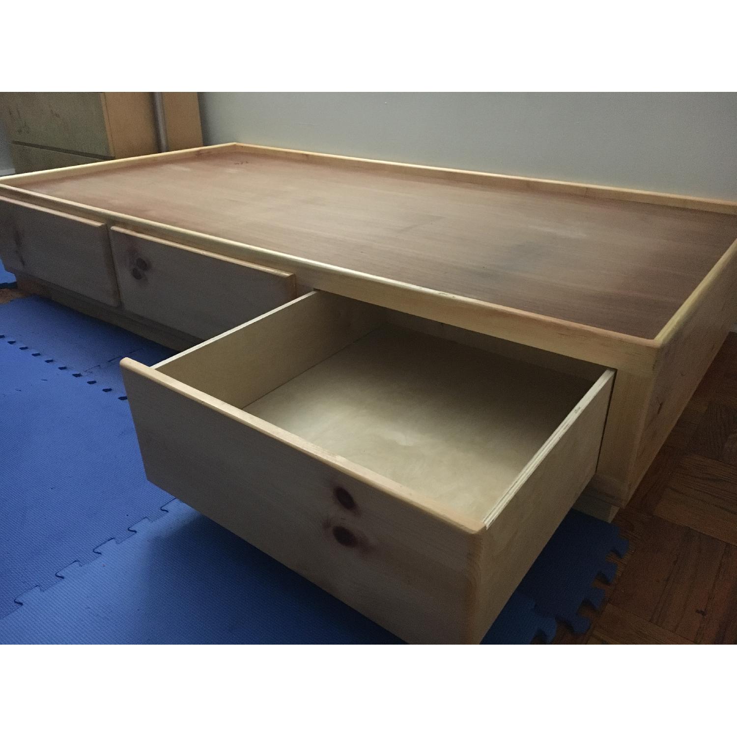 Gothic Cabinet Craft Twin Captain Bed Frame w/ 3 Drawers - image-2