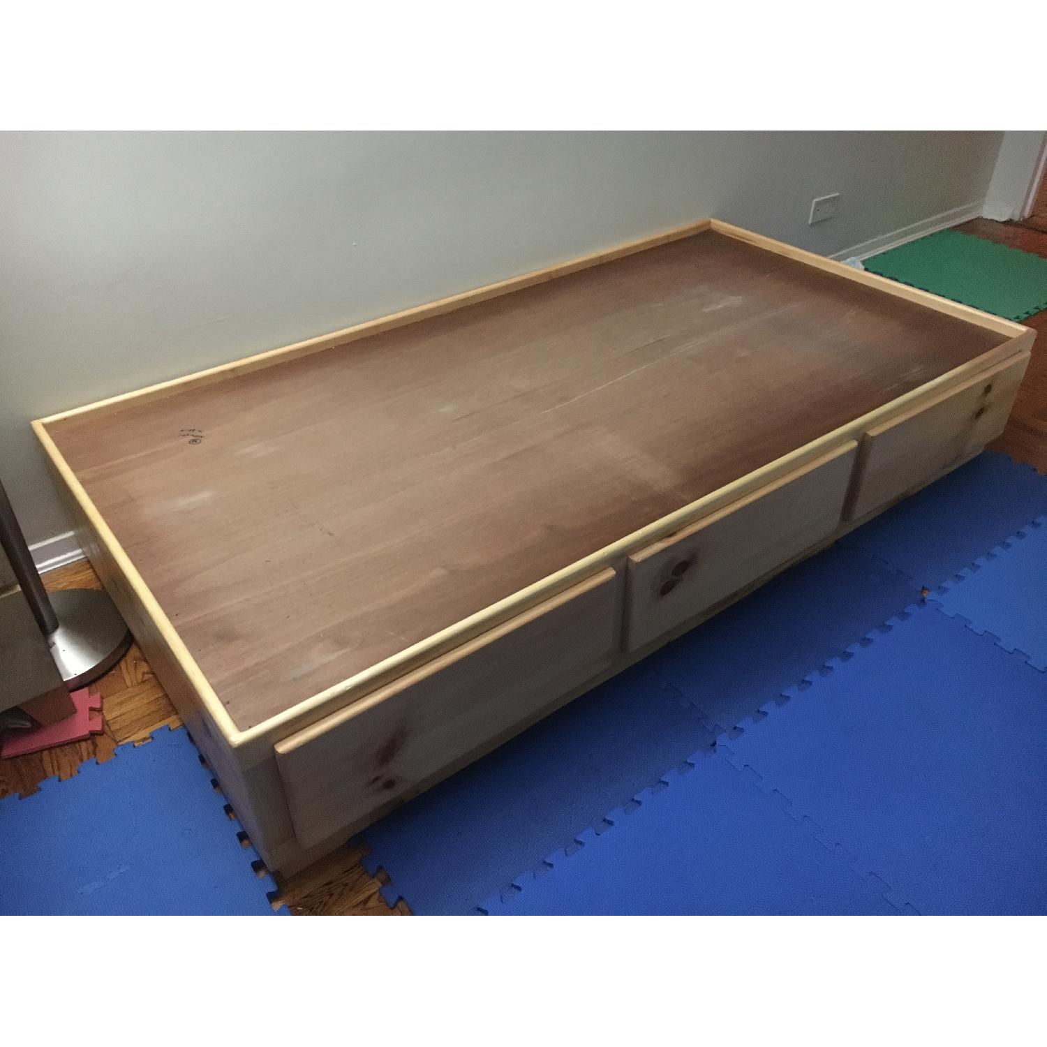 Gothic Cabinet Craft Twin Captain Bed Frame w/ 3 Drawers - image-3