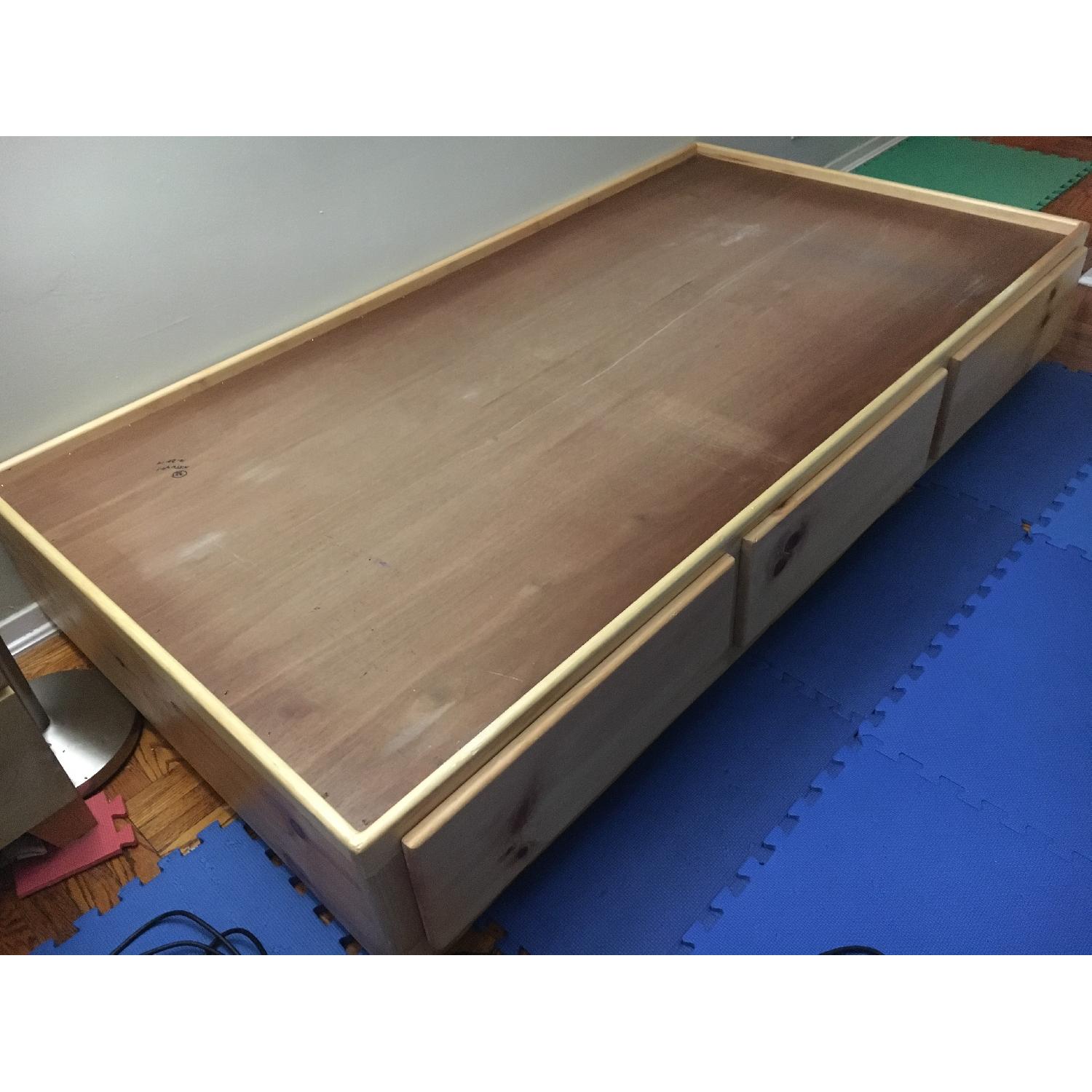 Gothic Cabinet Craft Twin Captain Bed Frame w/ 3 Drawers - image-4