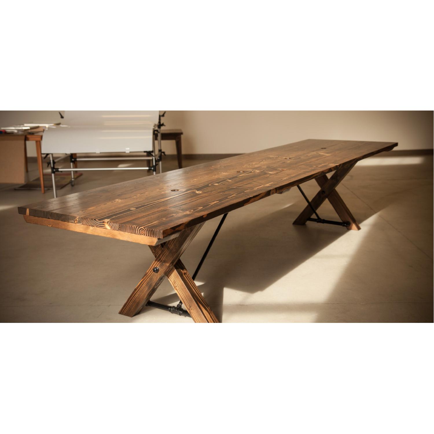 Emmor Works Hand Made Trestle Table - image-2