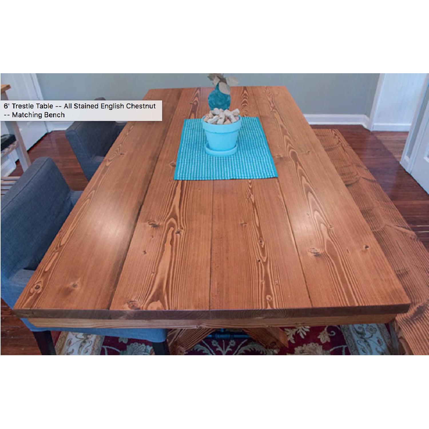 Emmor Works Hand Made Trestle Table - image-3